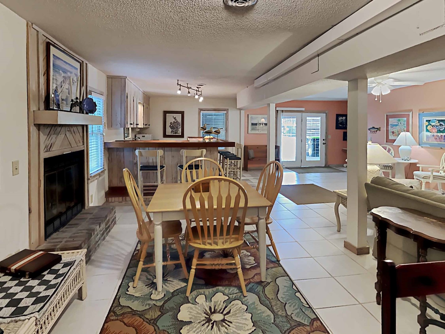 Downstairs living area