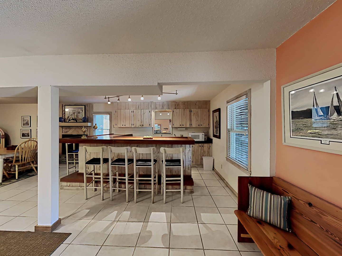 Downstairs living area