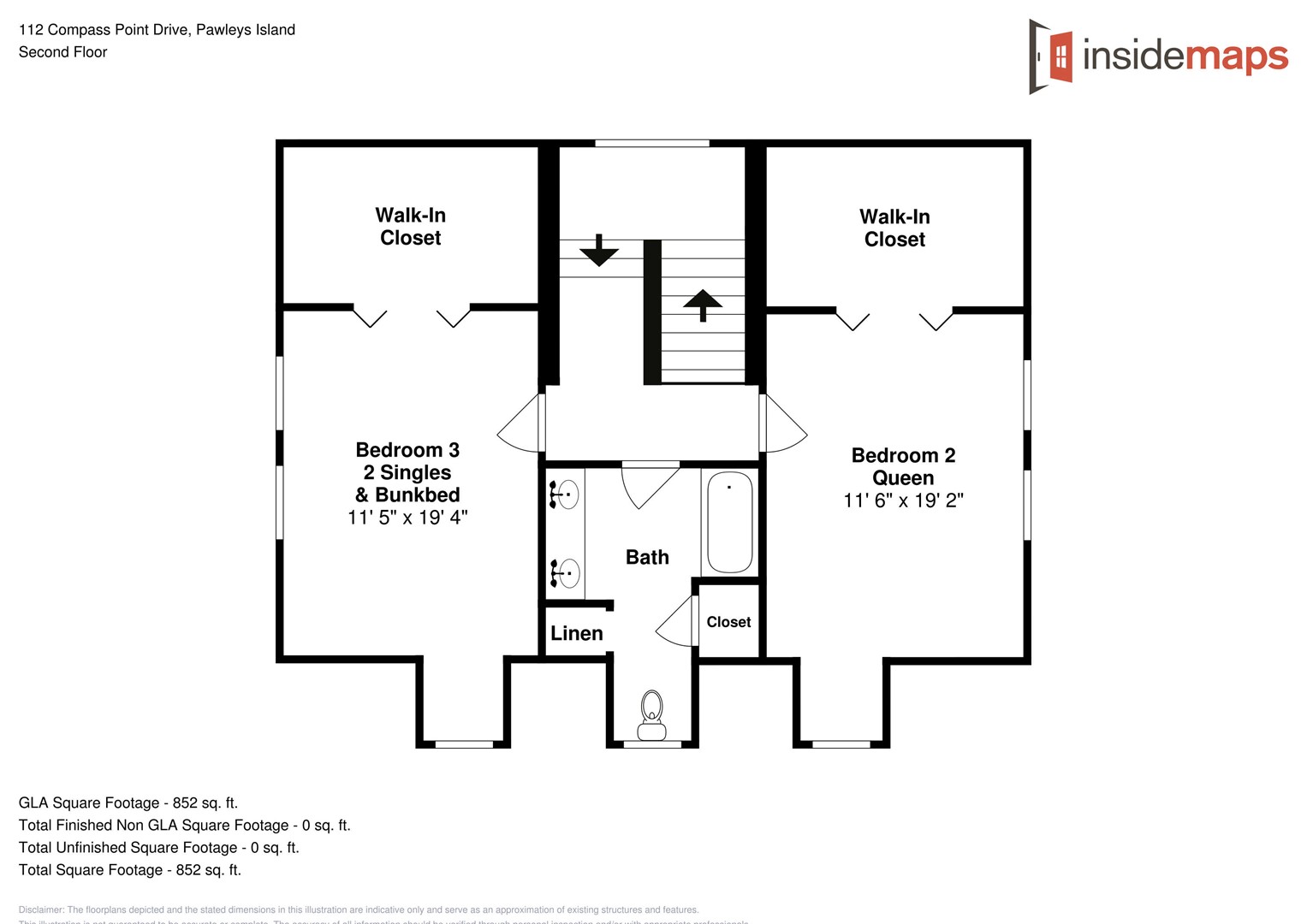 Floor Plan - Compass Point 112 - 2 Top Floor