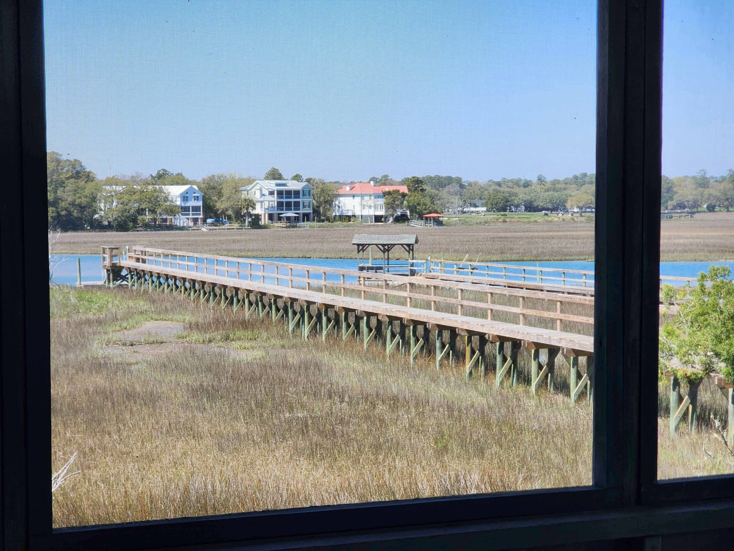 Porch View to Creek Dock