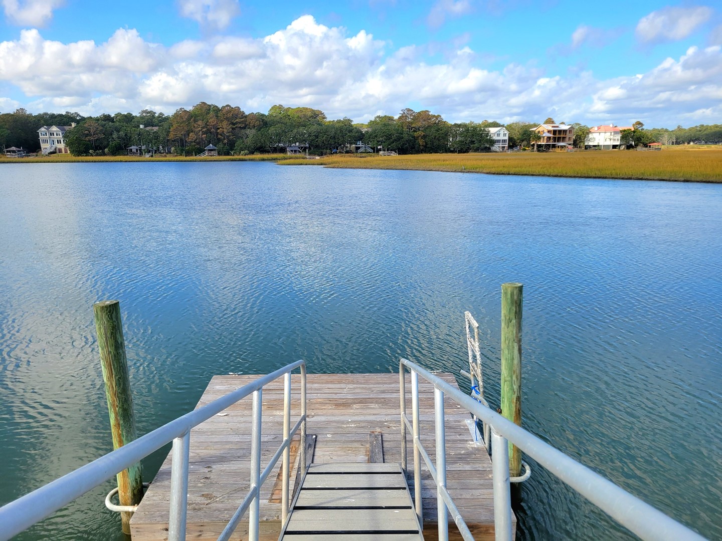 Floating Dock on Salt Water Creek