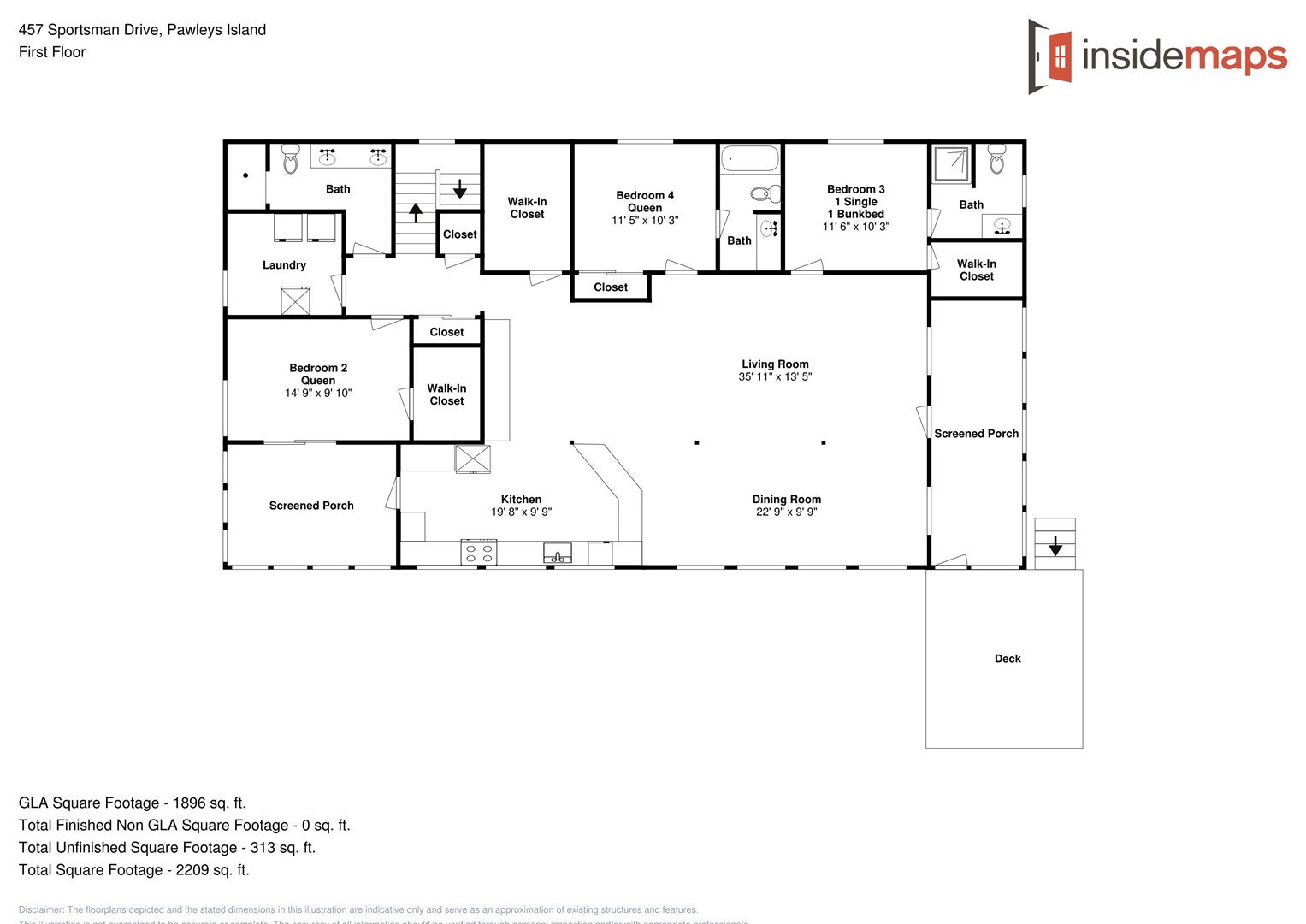 Floor Plan - Crabbers Corner-First Floor