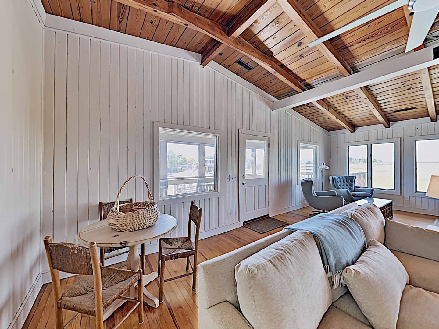 Living Area Opens to Screened Porch
