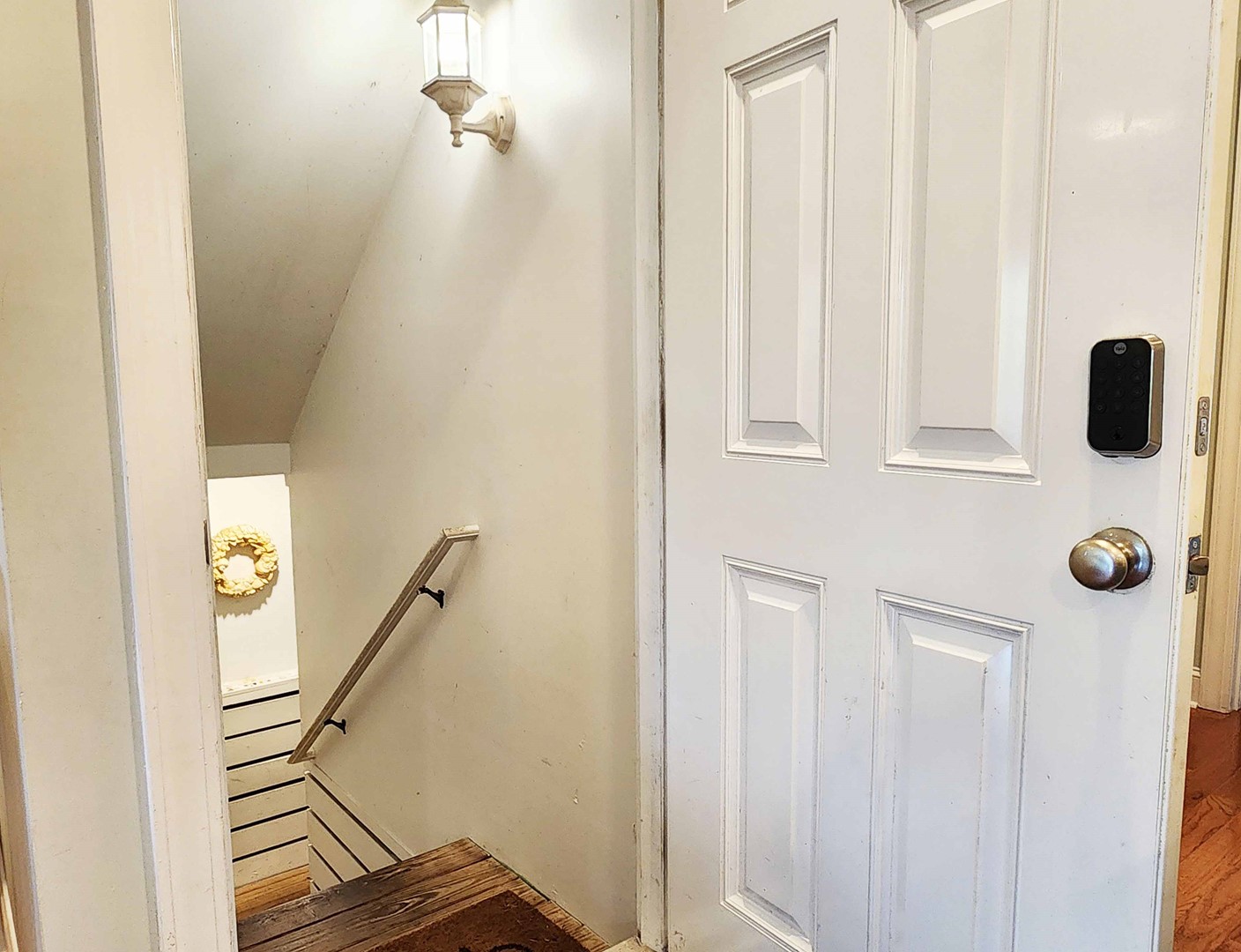 Covered Stairs From Main Floor to Carport
