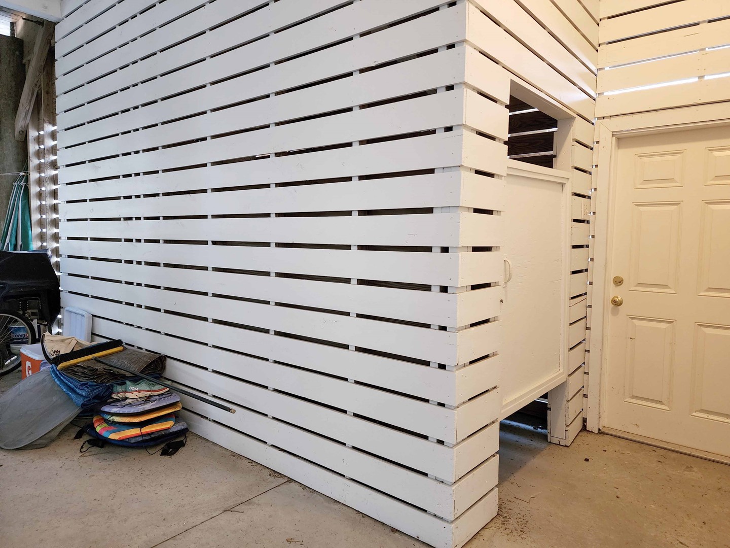 Enclosed Outside Shower