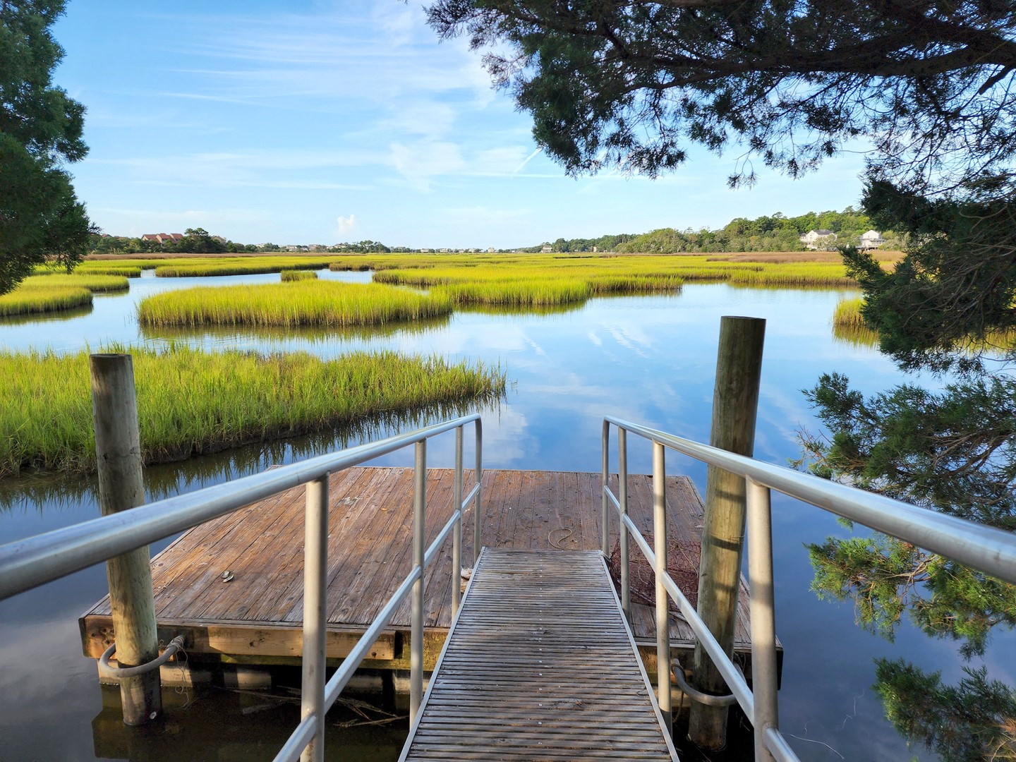 Floating Dock on Salt Water Creek