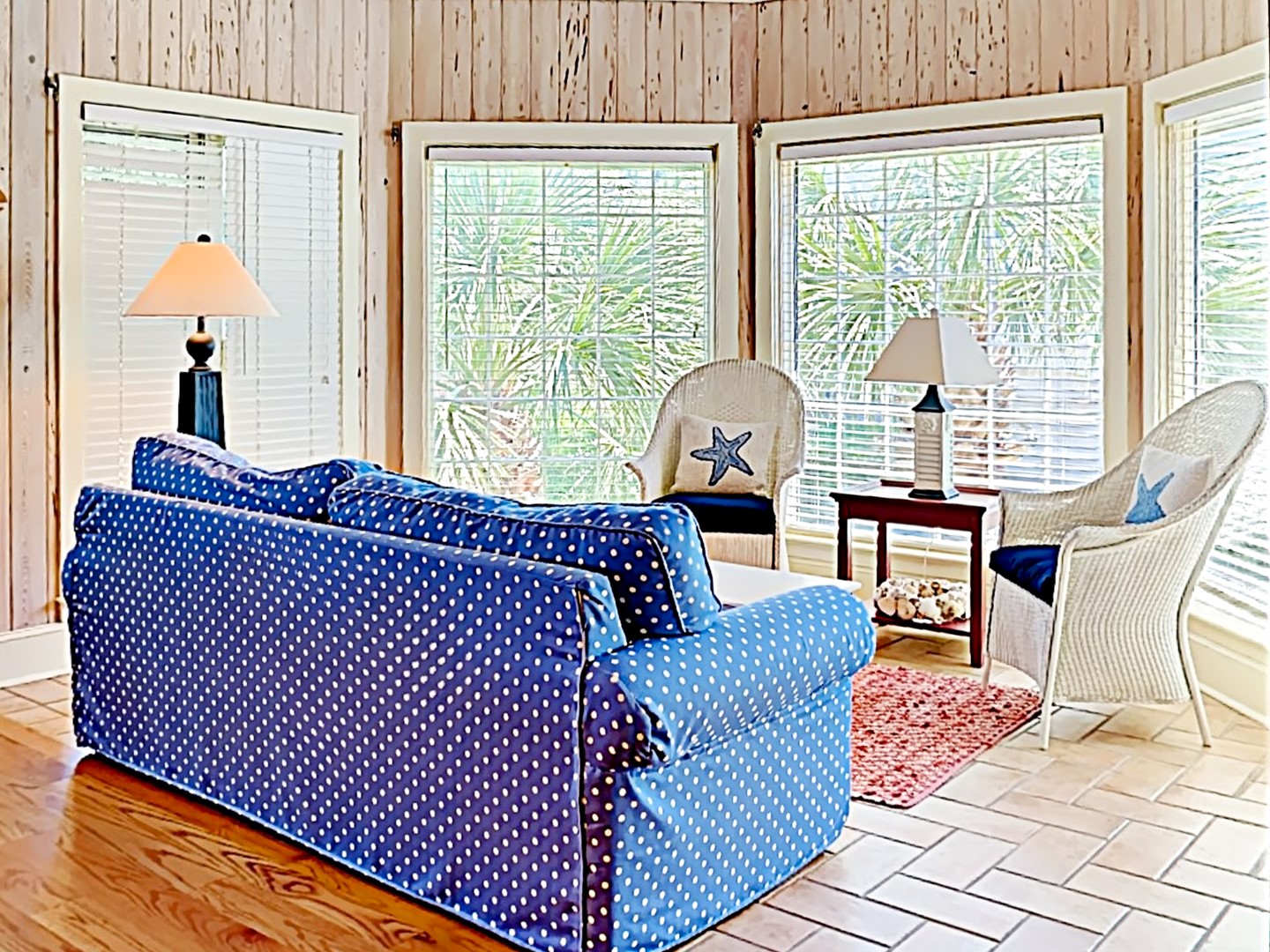 Sunroom with Sleeper Sofa