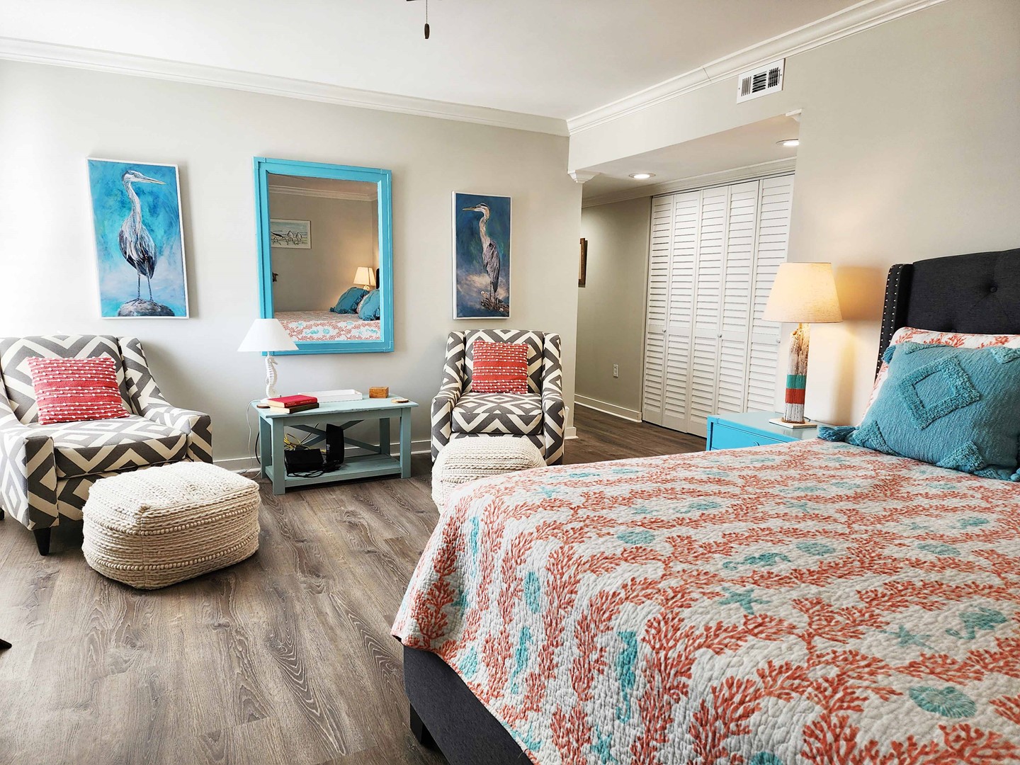 Master Bedroom has Sitting Area