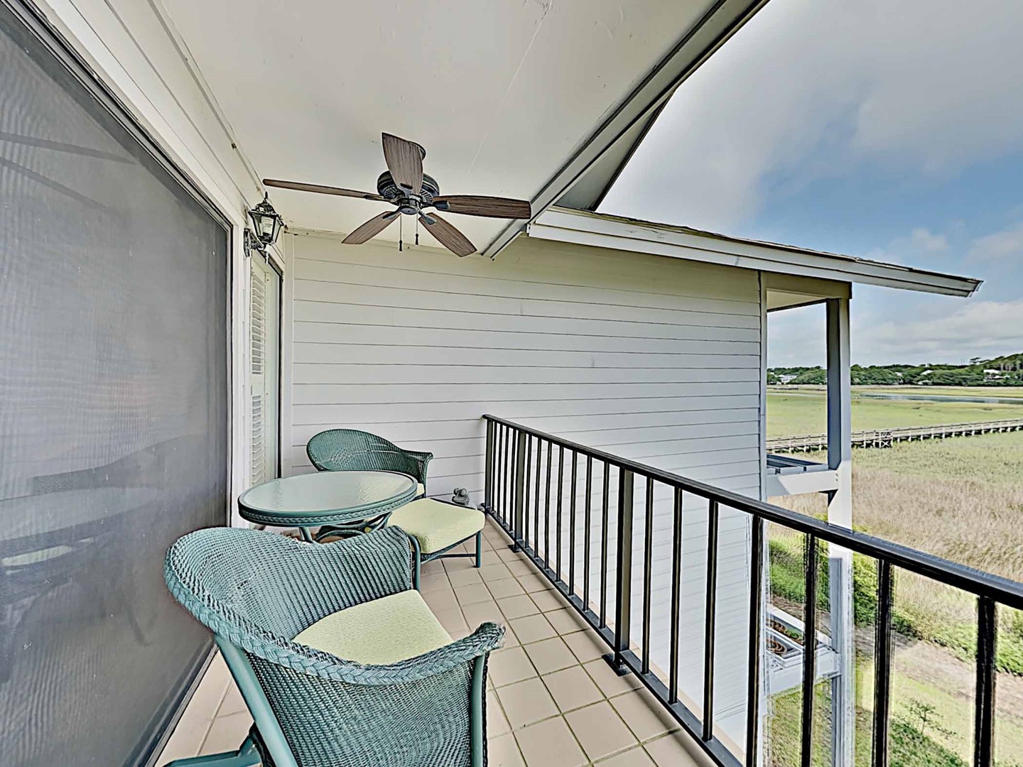 Covered Balcony on the Marsh