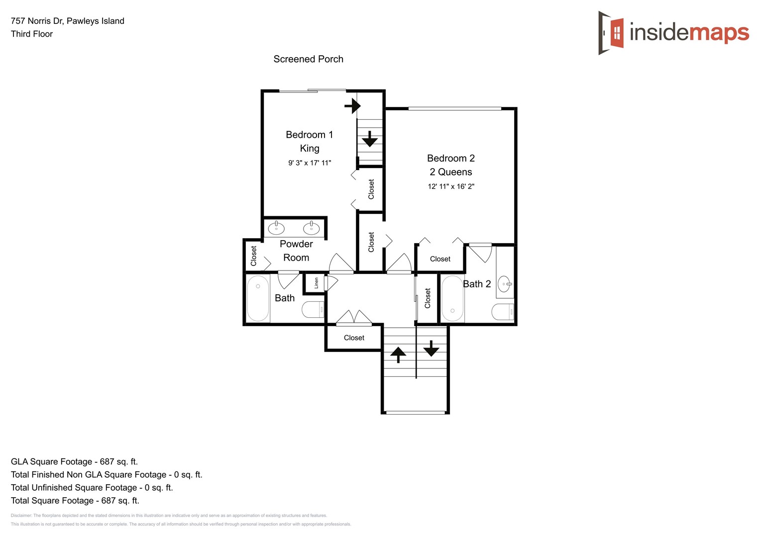 Floor Plan - Inlet Point 4B - 2-Top Level