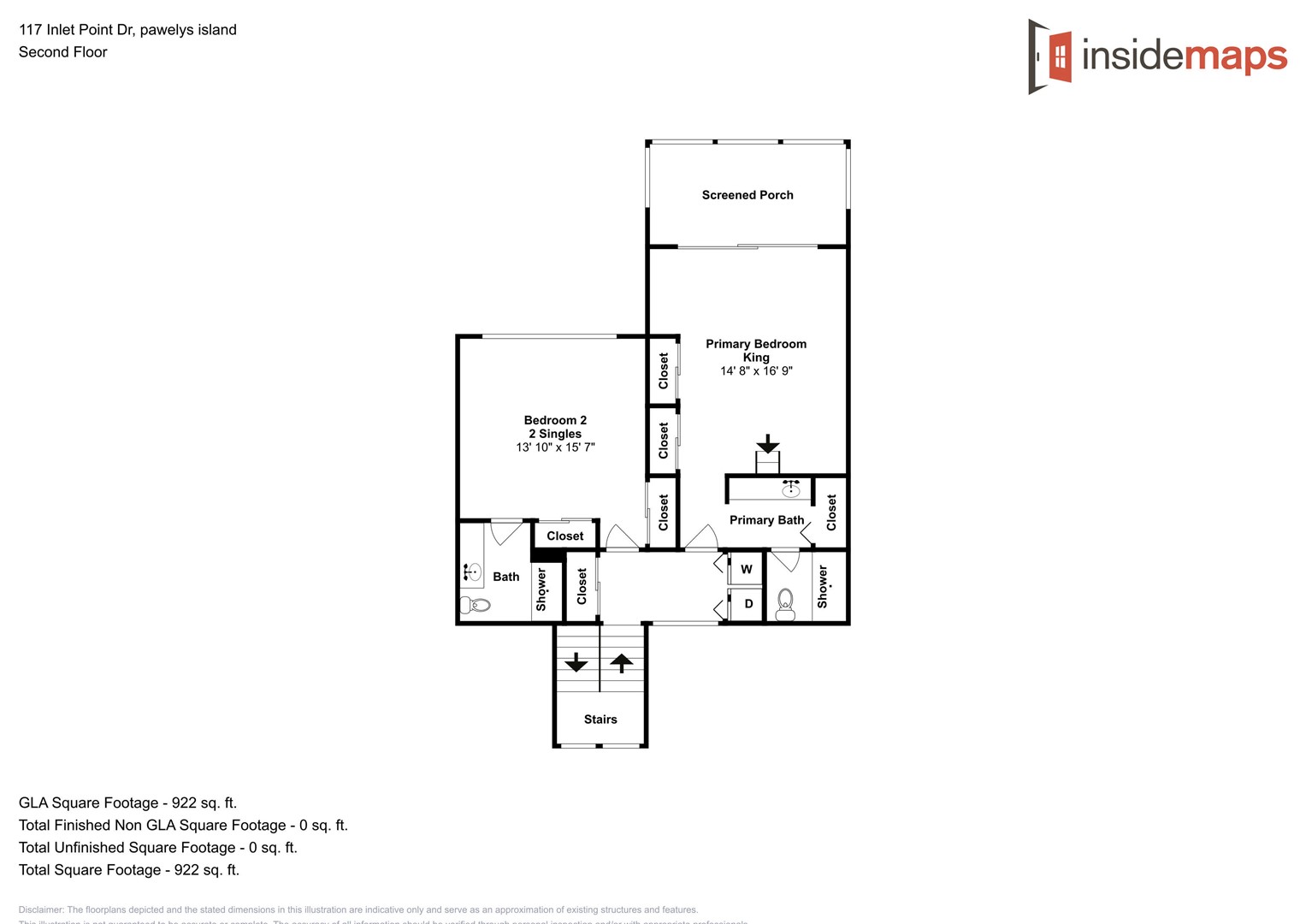 Floor Plan - Inlet Point 7A - 2-Top Level