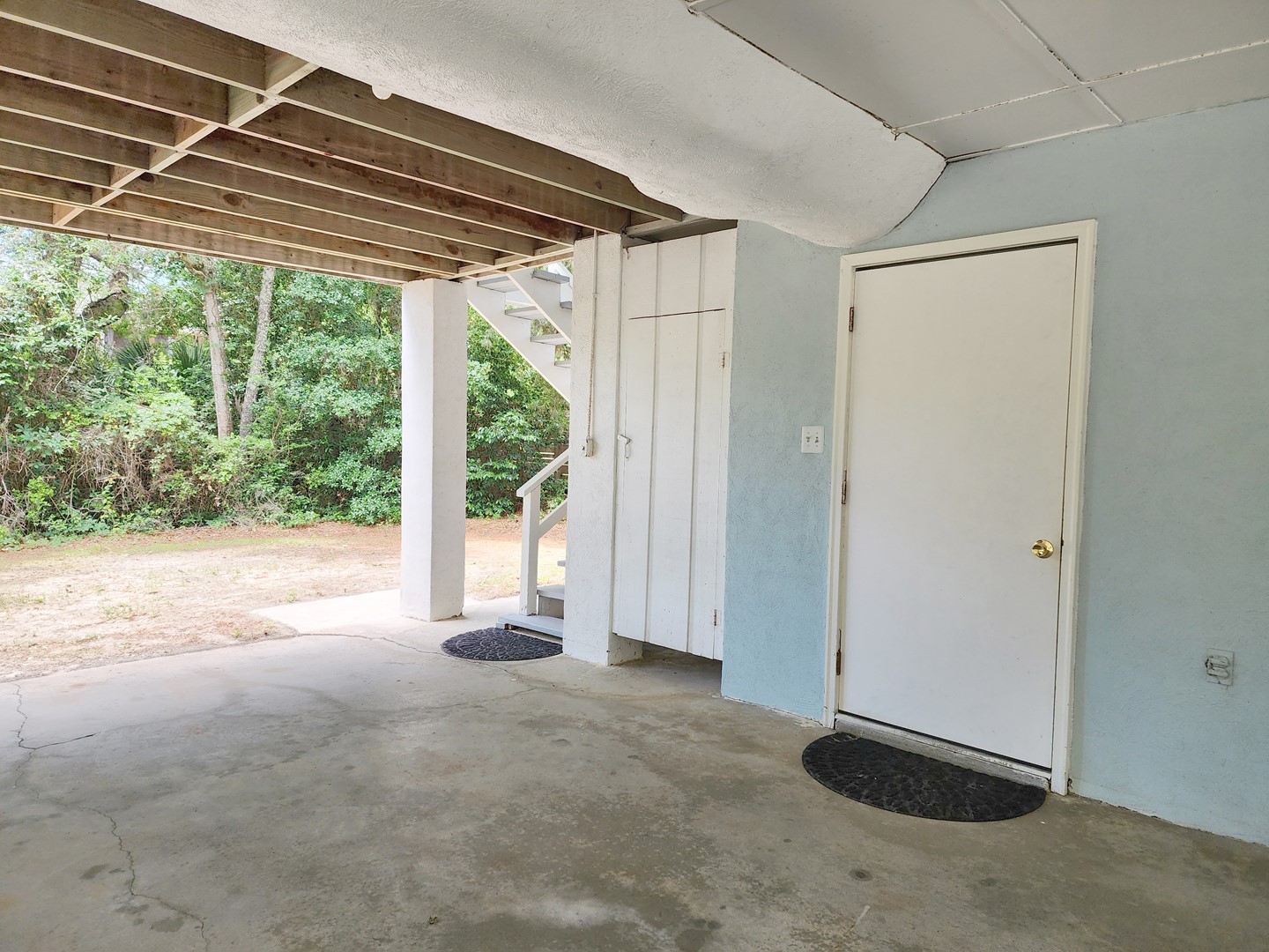 Enclosed Outside Shower & Laundry Room