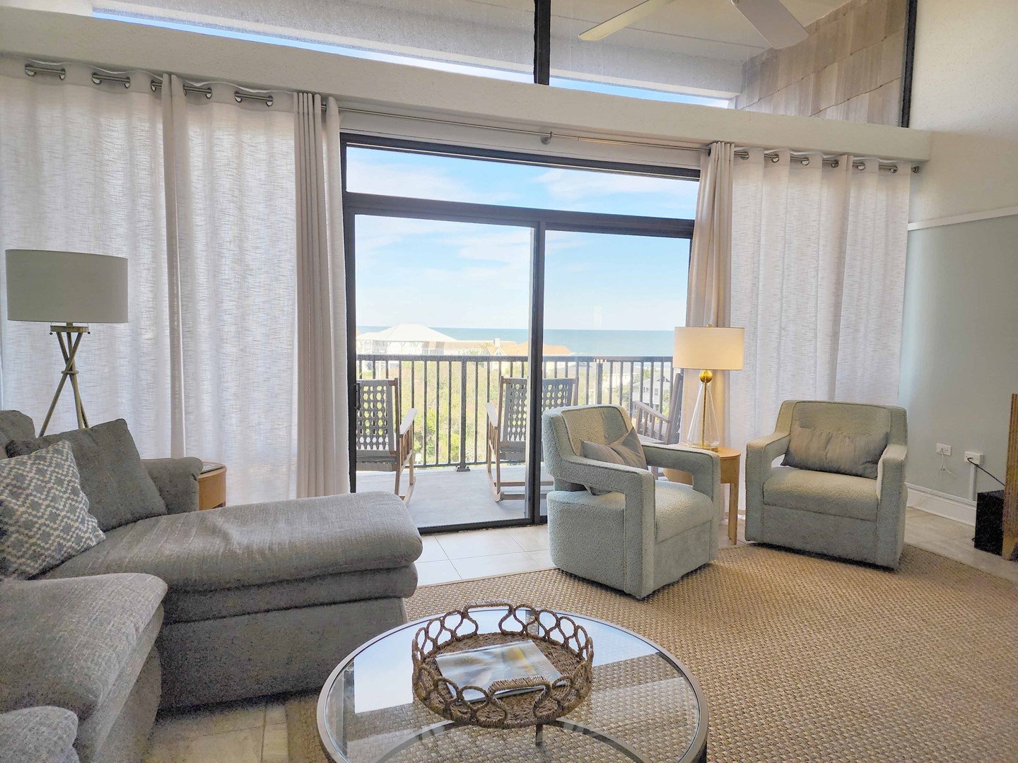 Living Area Opens to Balcony and View