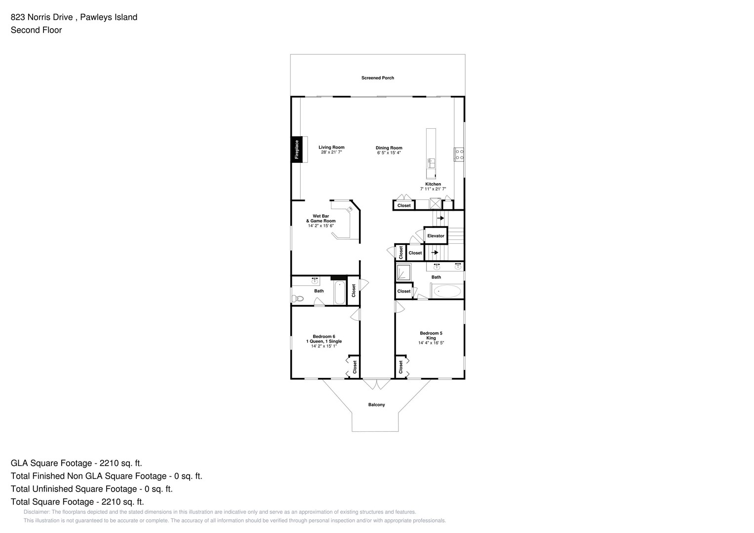 Floor Plan - Marlin 1 Top Floor
