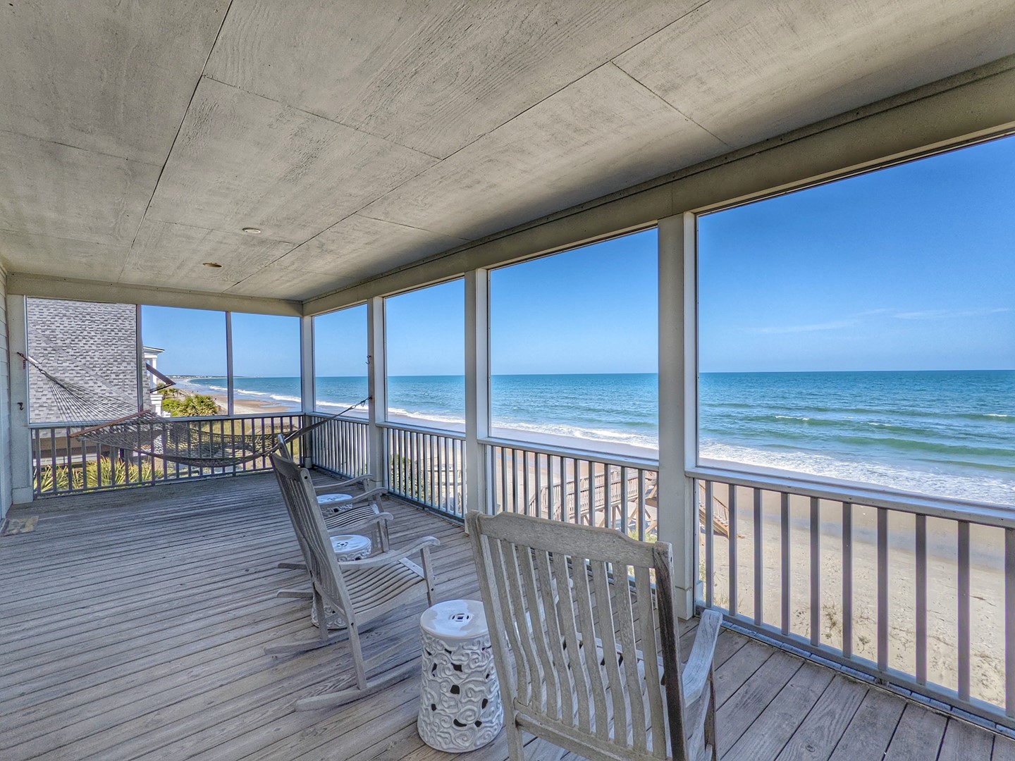 Oceanfront Porch on Top Floor