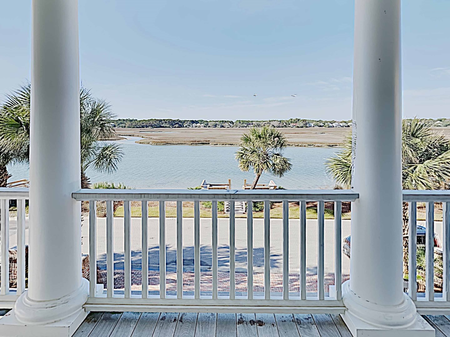 Porch View to Creek & Marsh