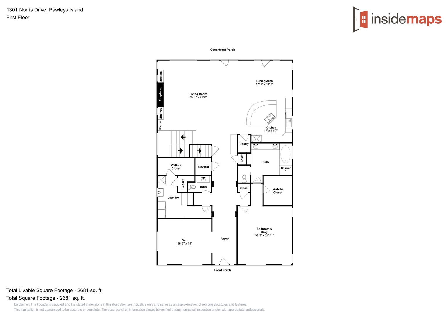 Floor Plan - Ocean Pointe First Floor