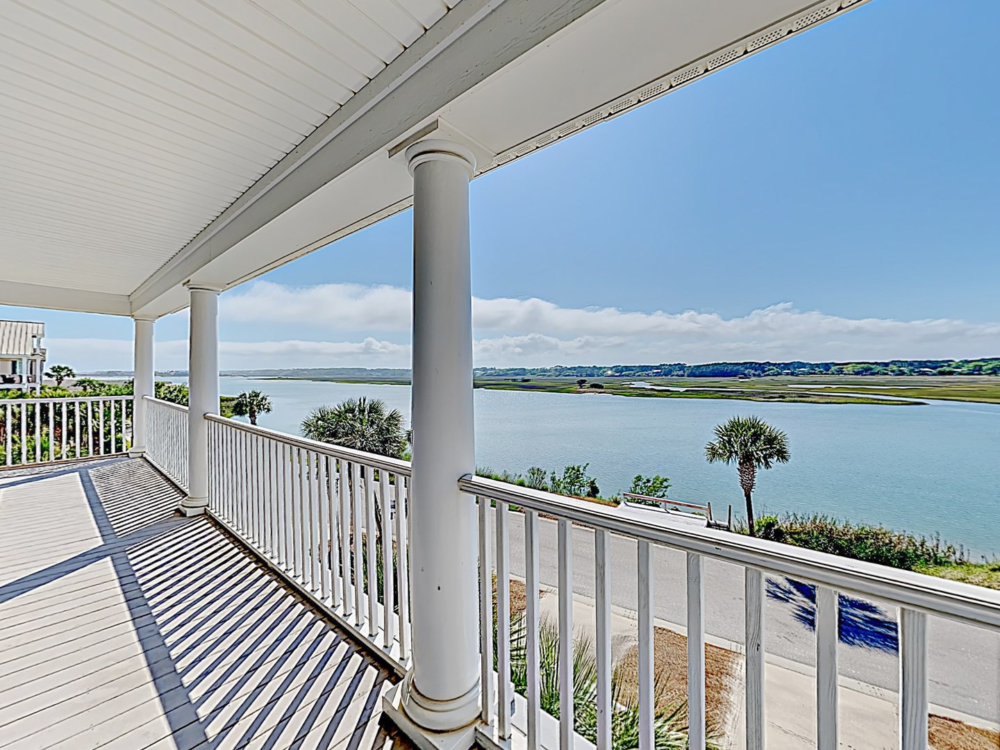 Saltwater Creek & Marsh View from Top Floor Porch