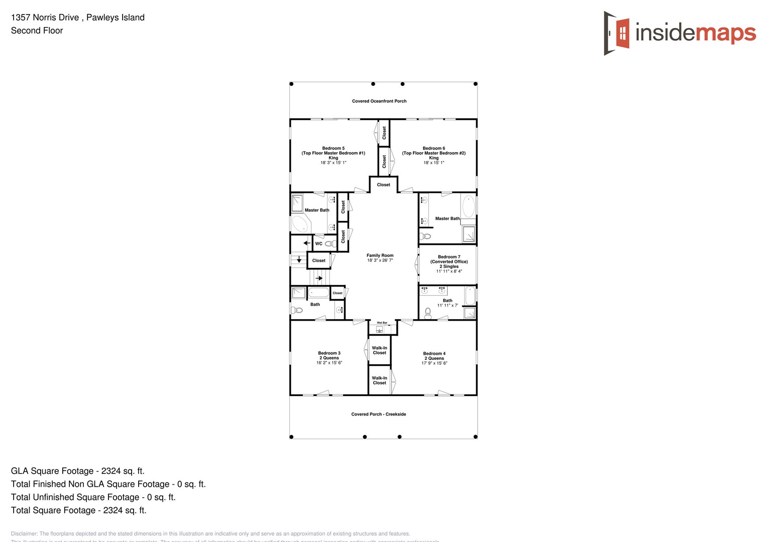Floor Plan - Palmetto Sun Second Floor
