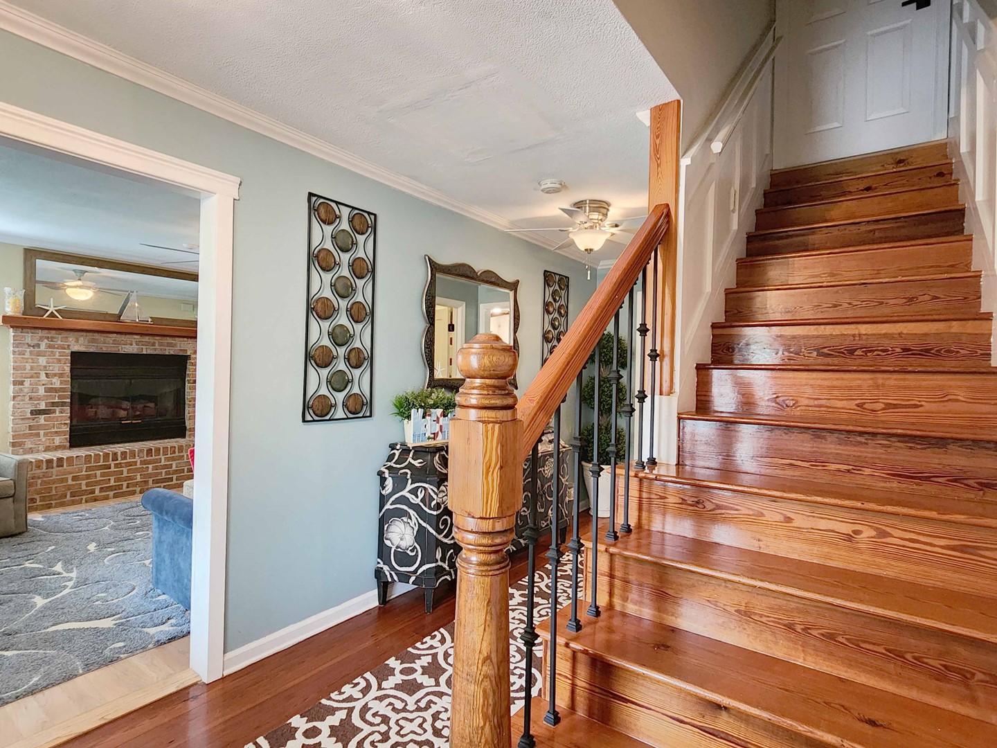 Foyer and Stairs to Top Floor