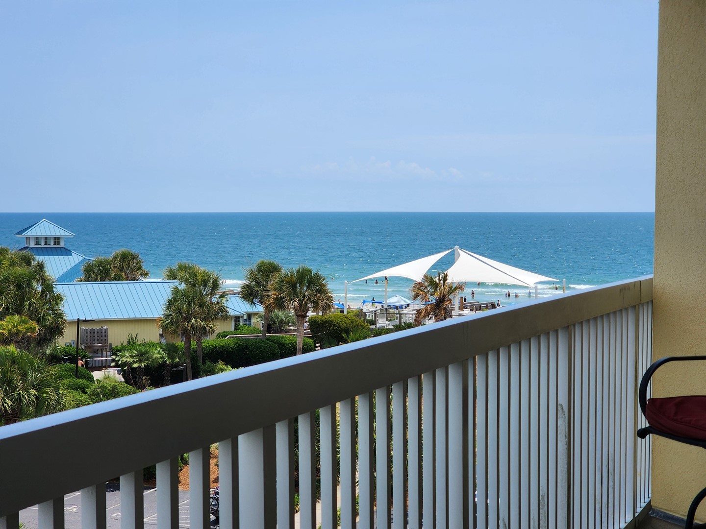 View to Clubhouse Cabana and Ocean