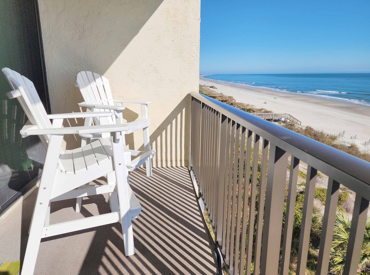 Oceanfront Balcony and View