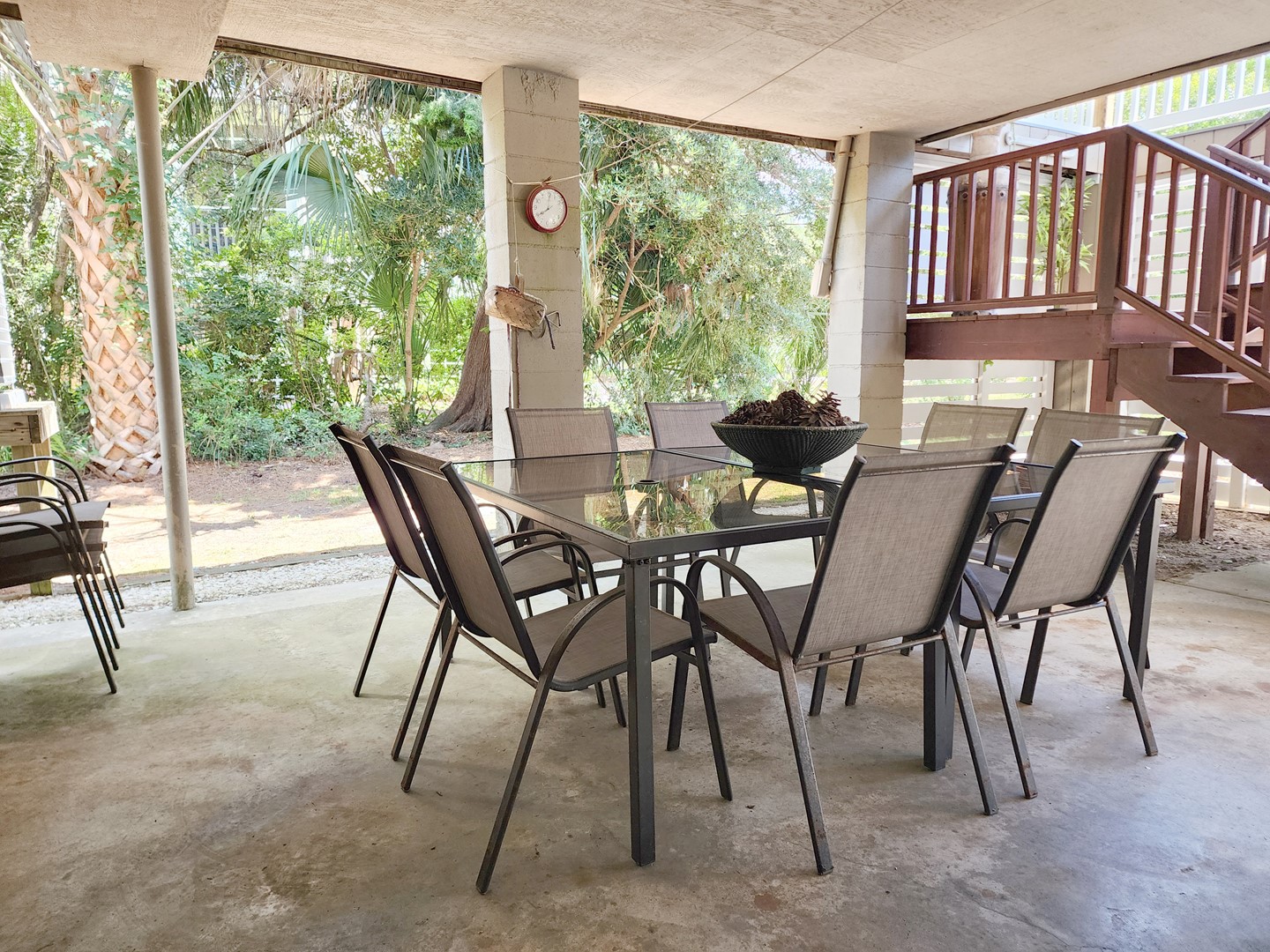 Dining Table in Carport Area