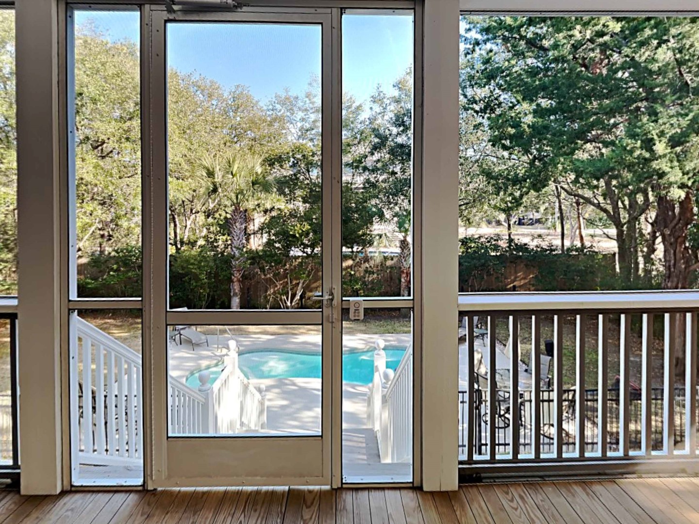 Screened Porch Overlooks Pool