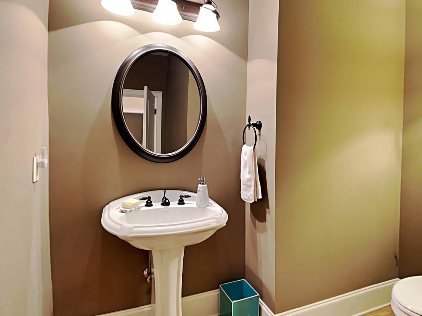 Half Bath on First Floor