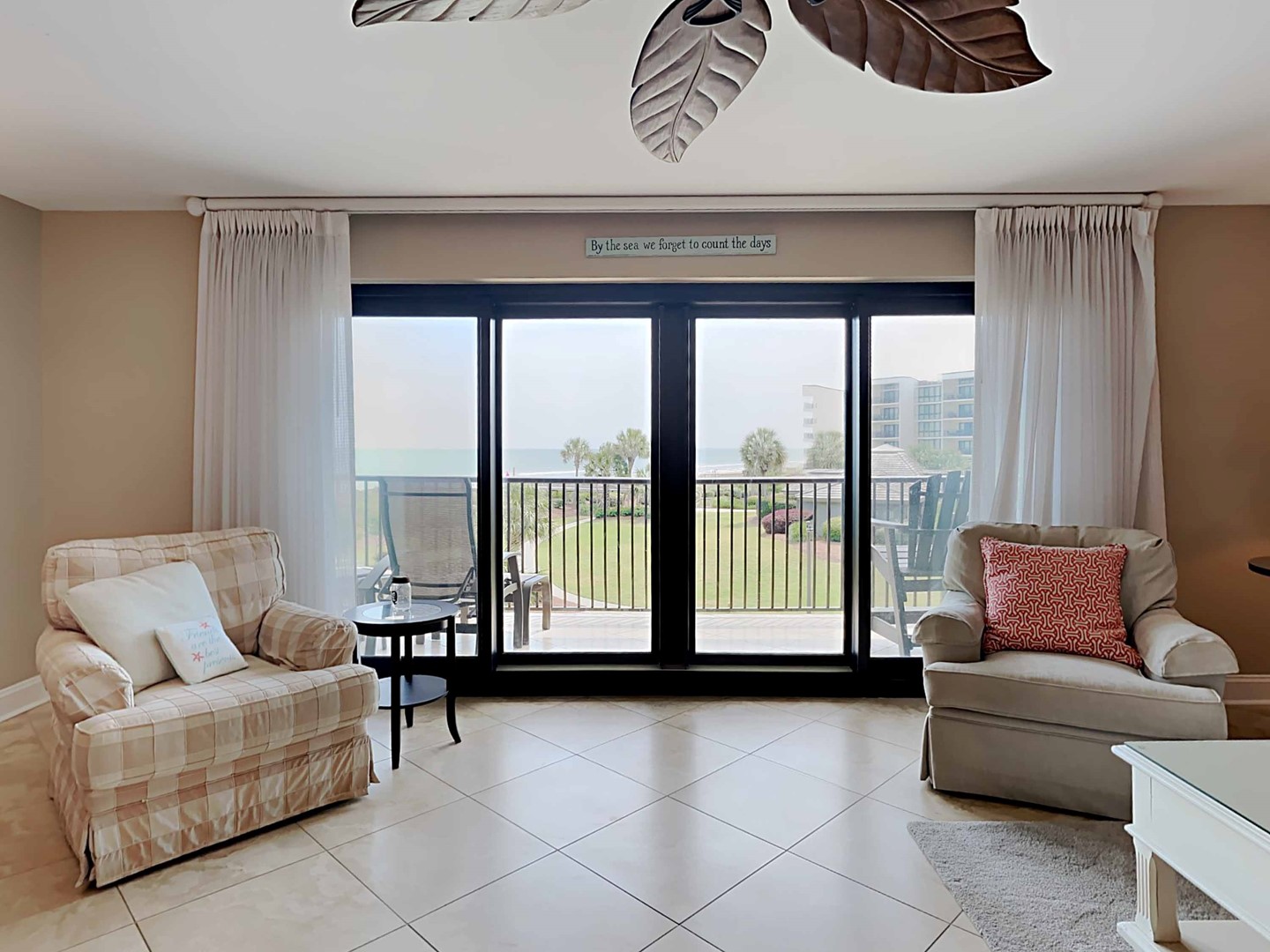 Living Area Opens to Balcony and View