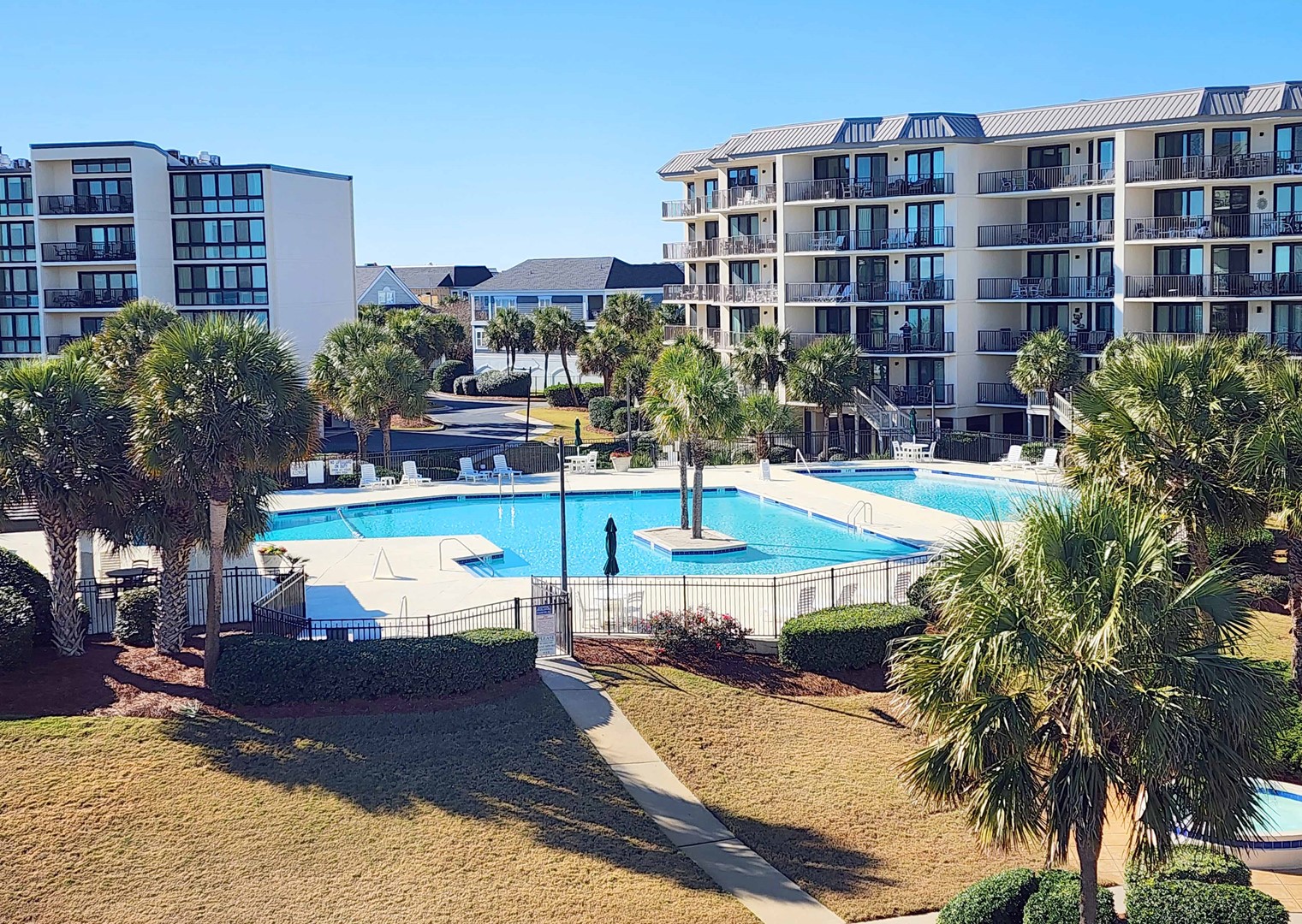 Balcony View to Shipyard Village Pool Complex