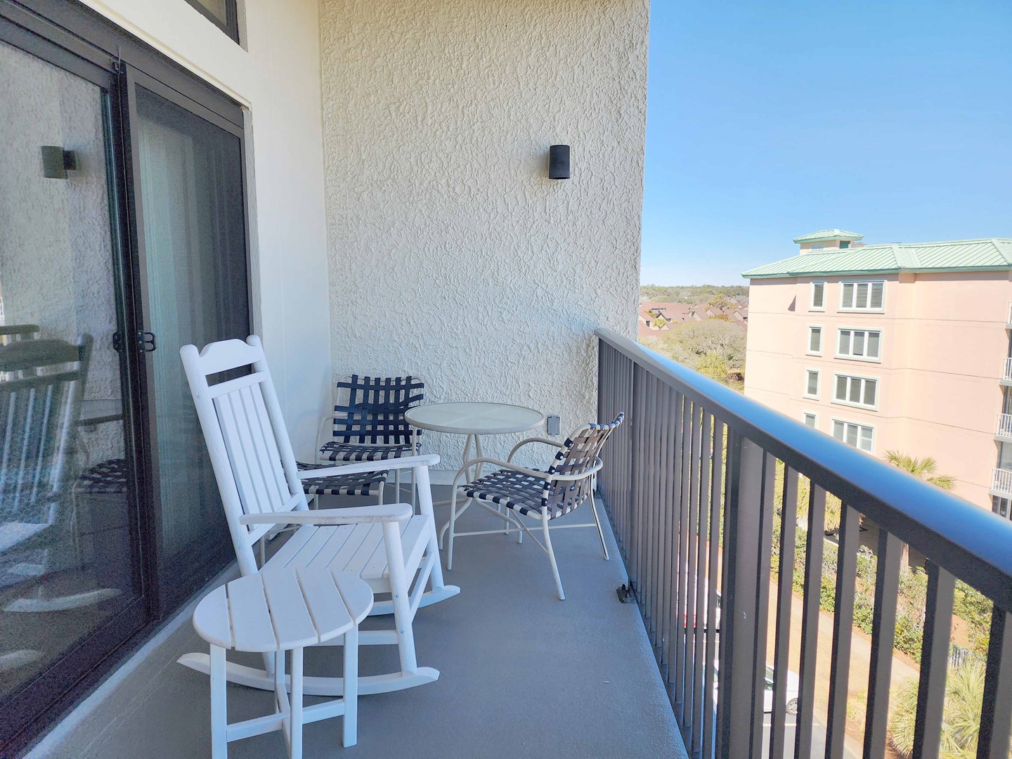 Furnished Oceanfront Balcony