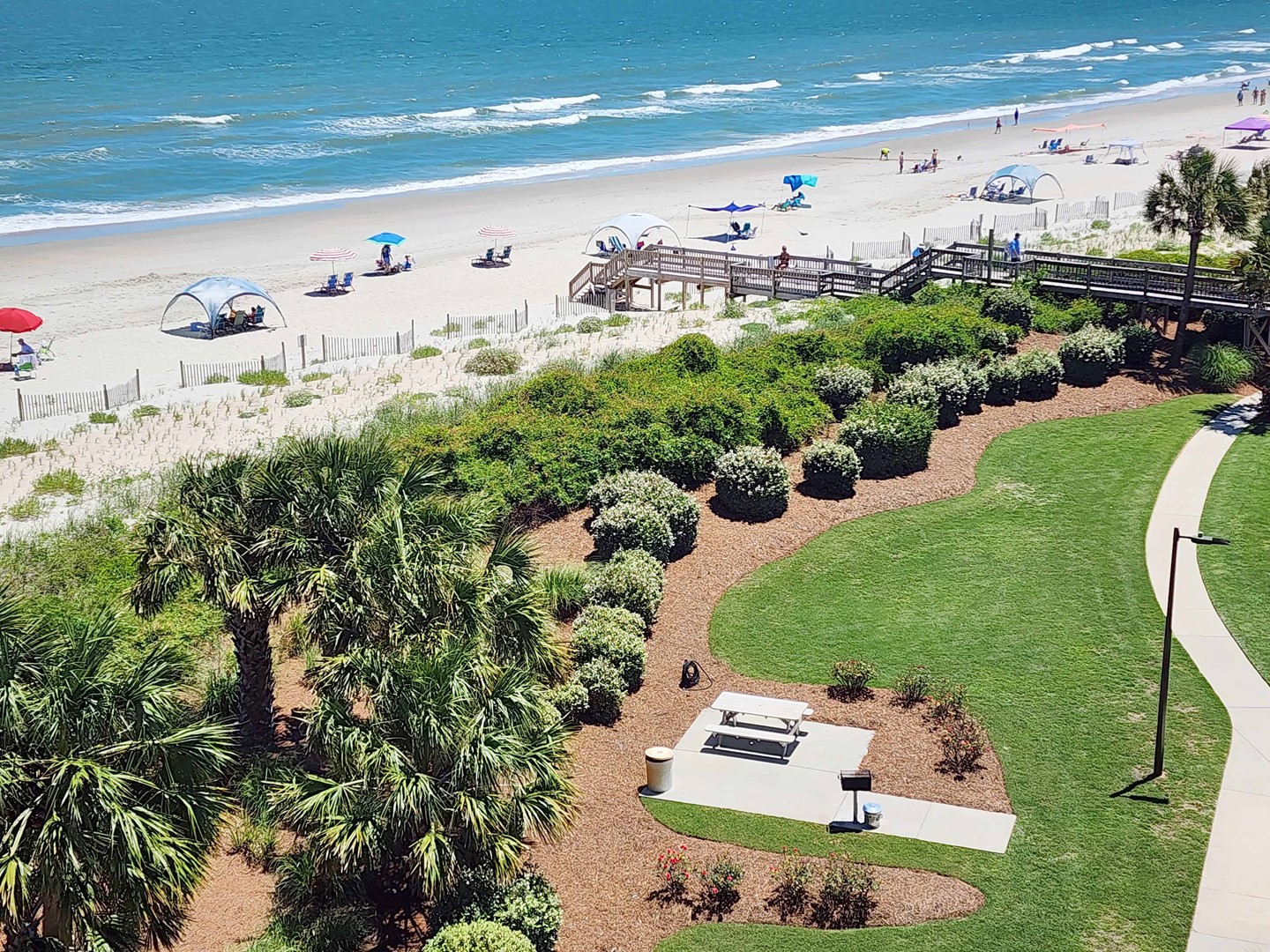 Balcony View of Picnic Area