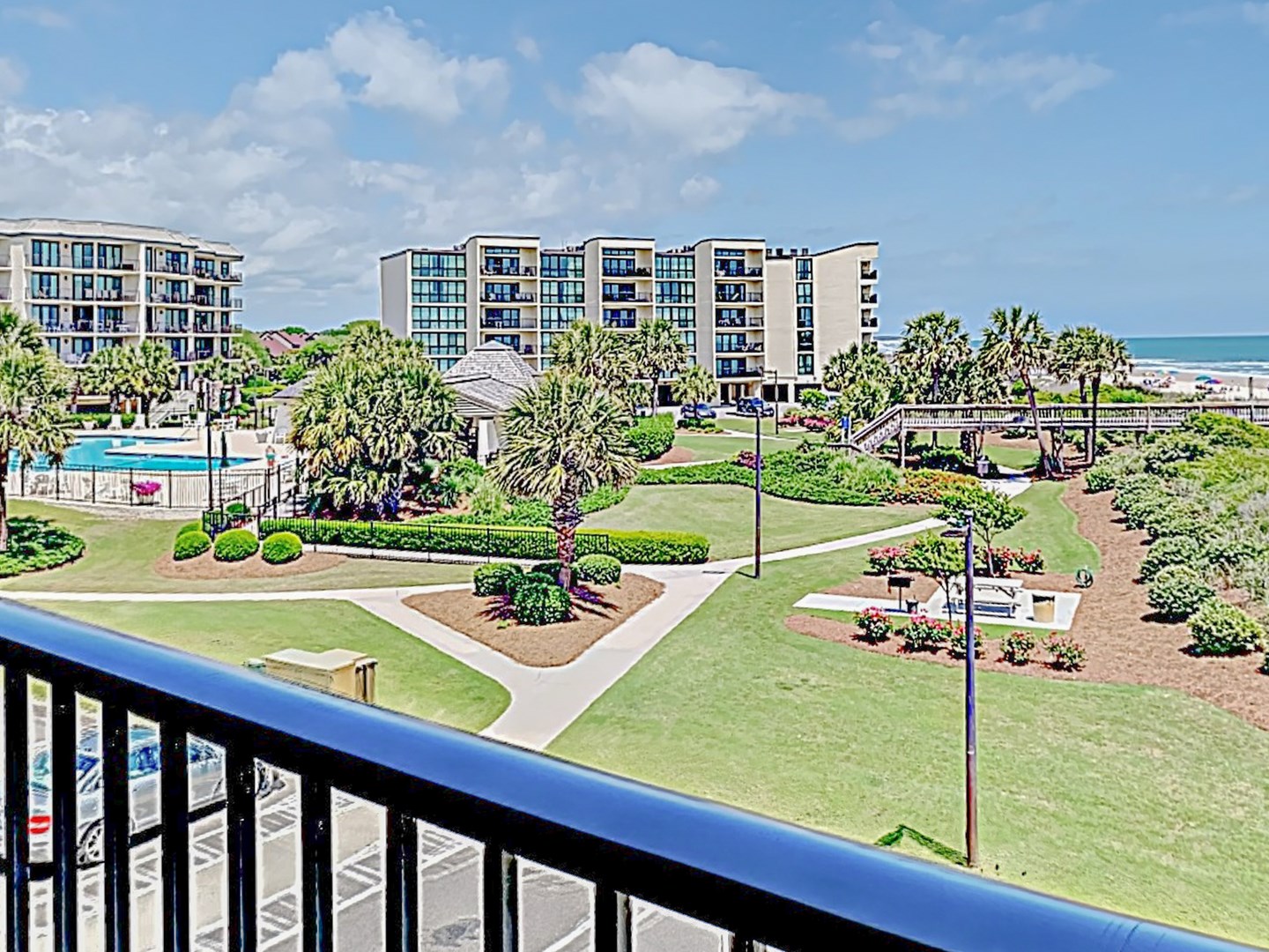View of Pool from Balcony