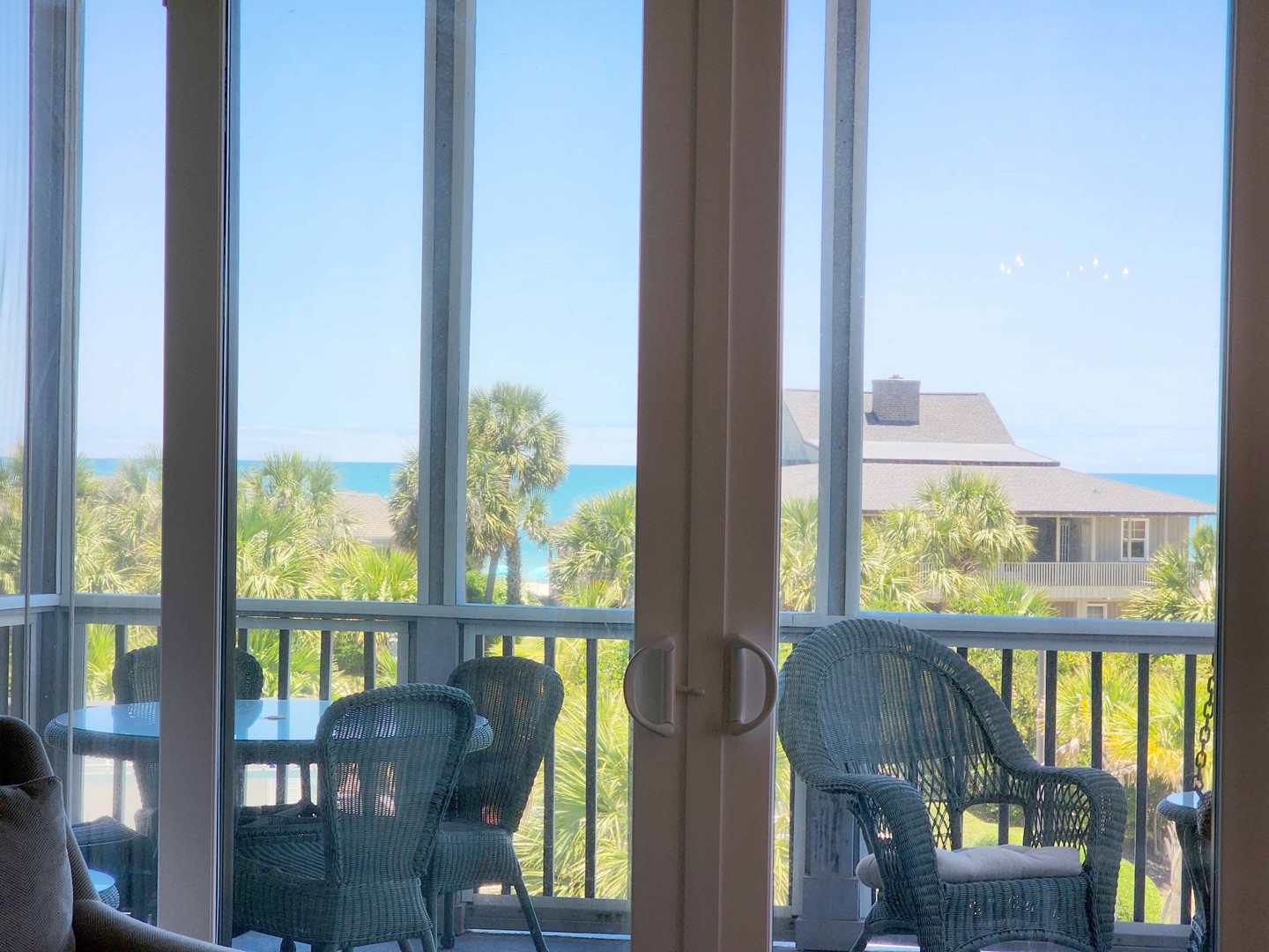 Living Area Opens to Screened Porch