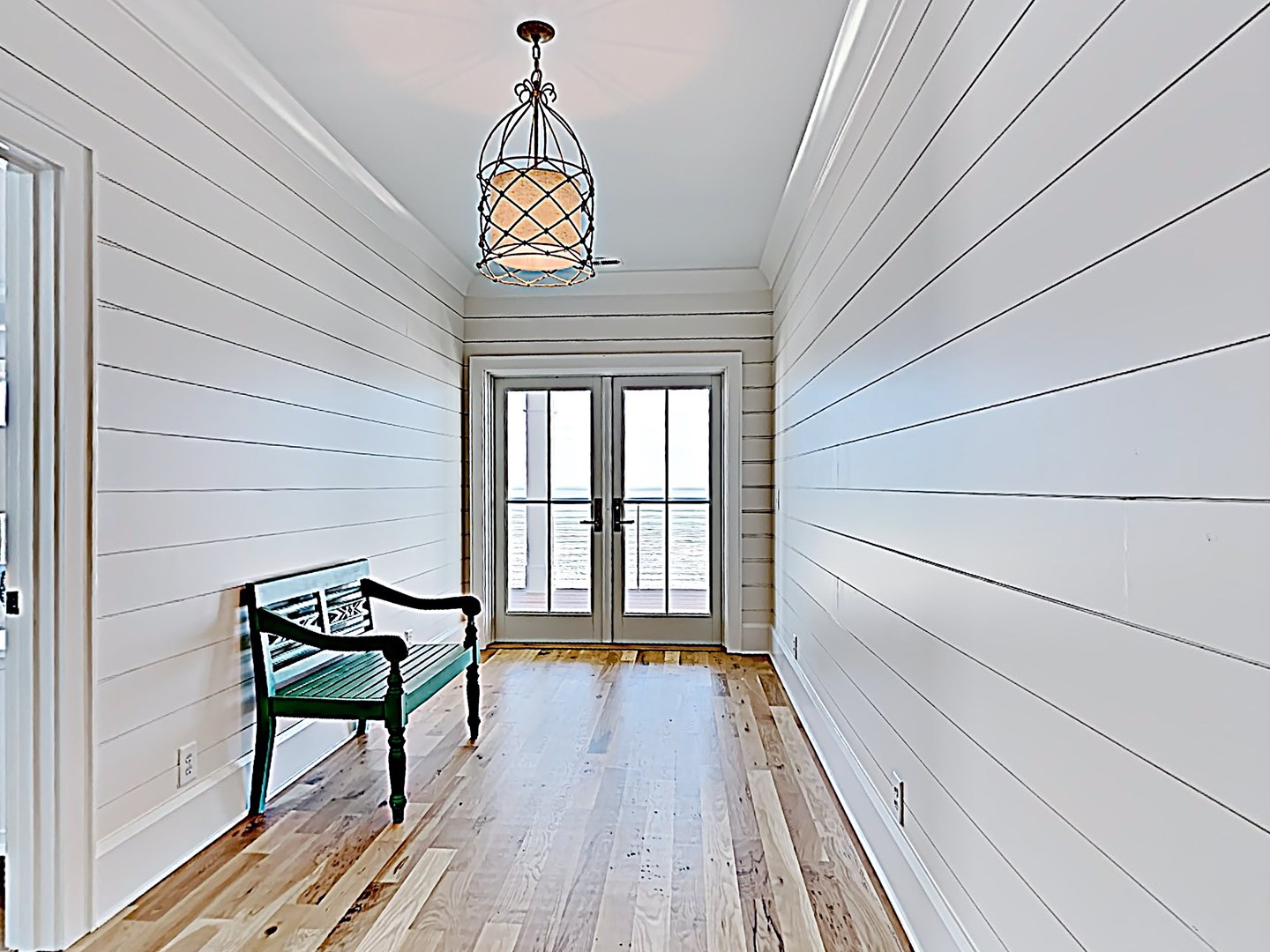 Upstairs Hallway Opens To Oceanfront Porch