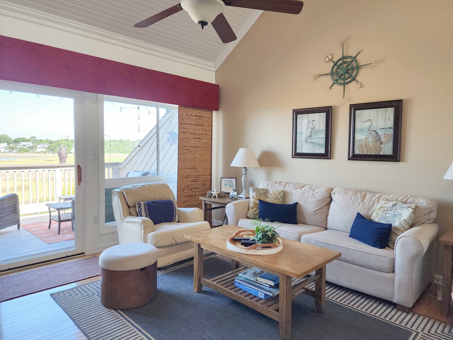 Living Area Opens to Deck and View