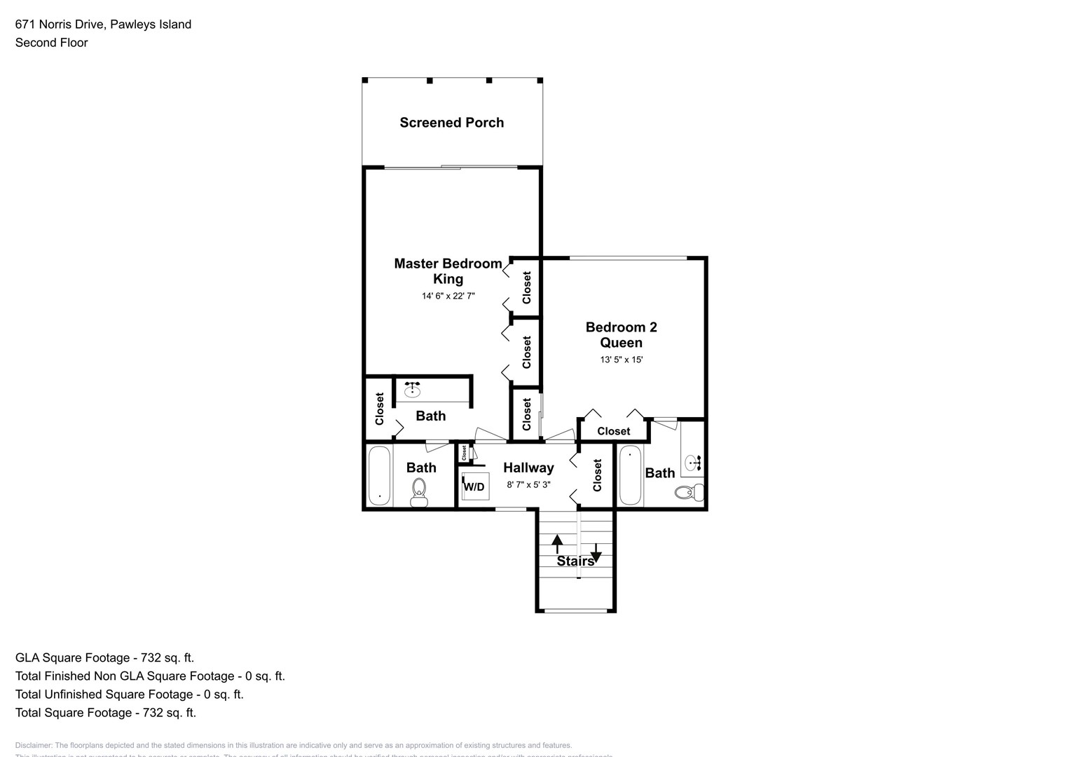 Floor Plan - Inlet Point 1B - 2-Top Level