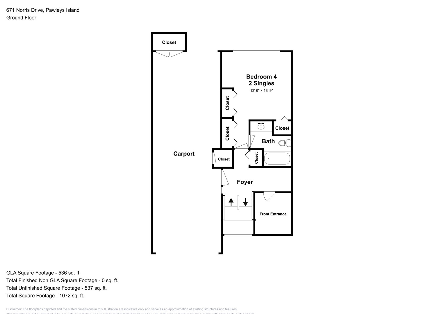 Floor Plan - Inlet Point 1B - 3-Ground Level
