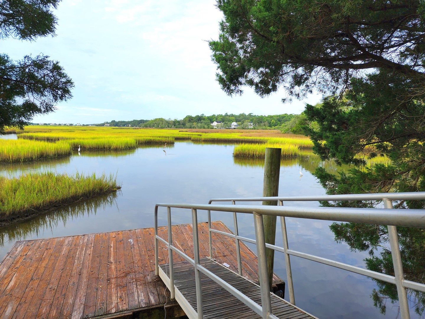 Floating Dock on Salt Water Creek