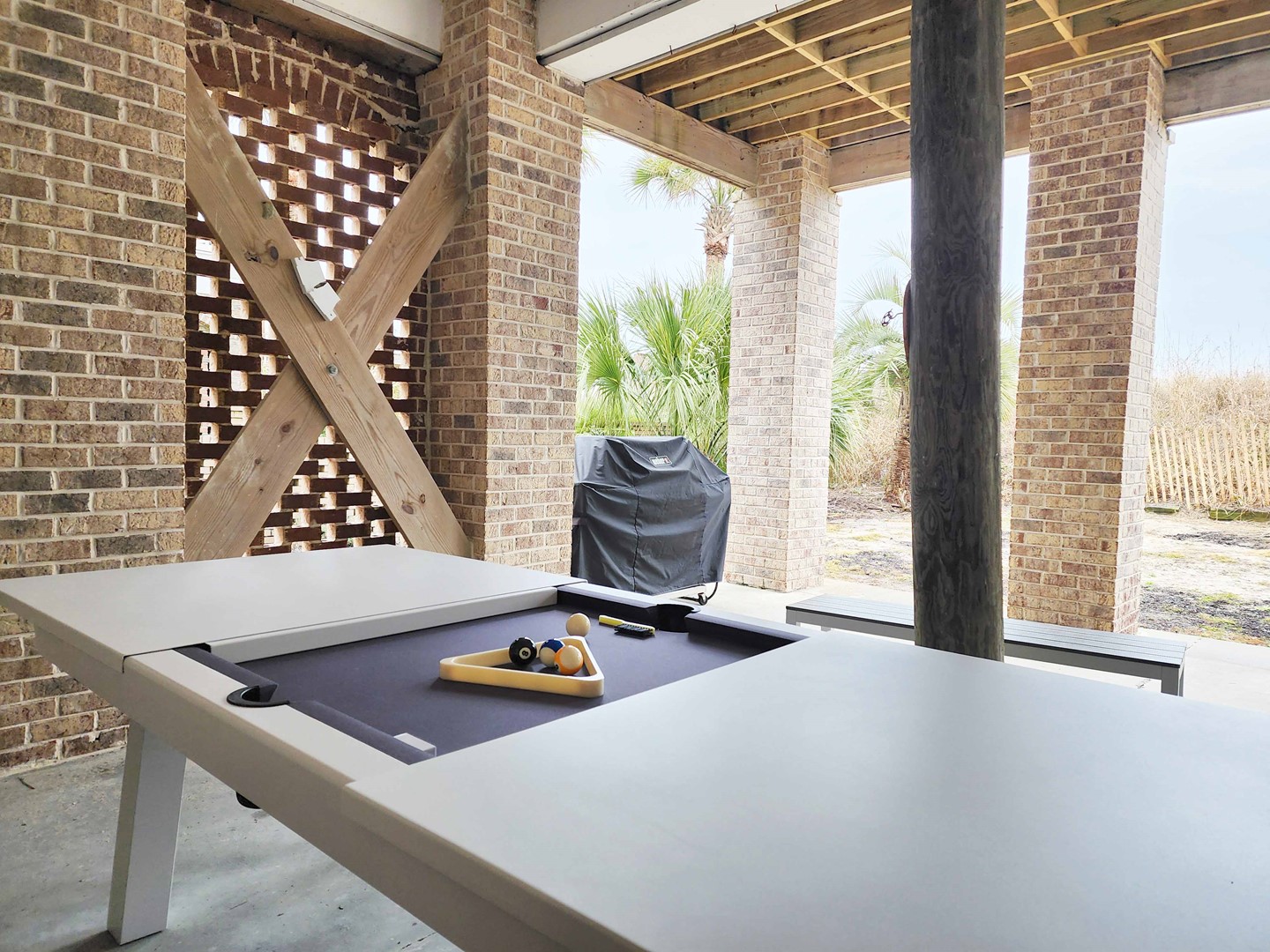 Combination Ping Pong/Pool/Picnic Table