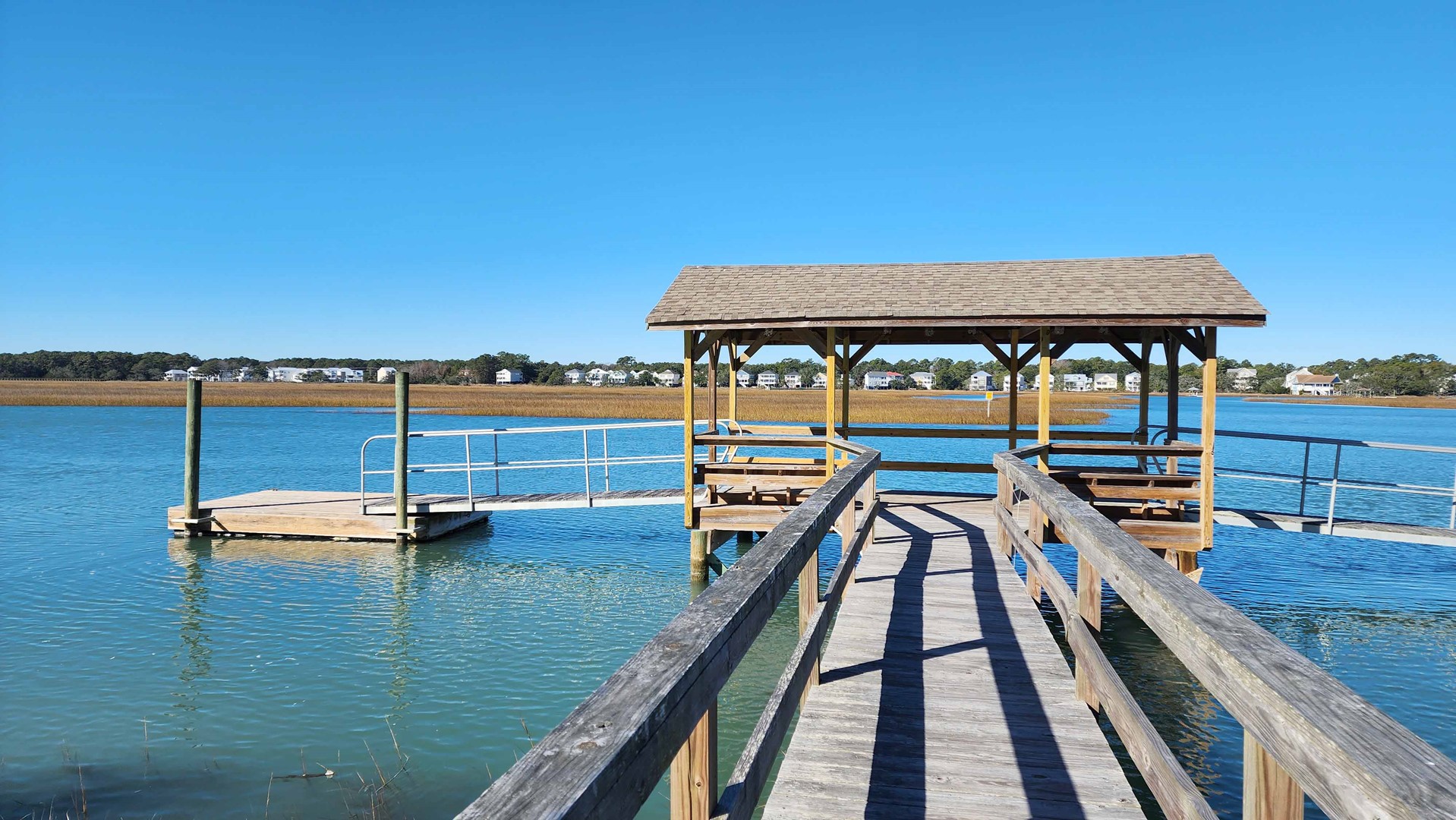 Shared Dock on Saltwater Creek