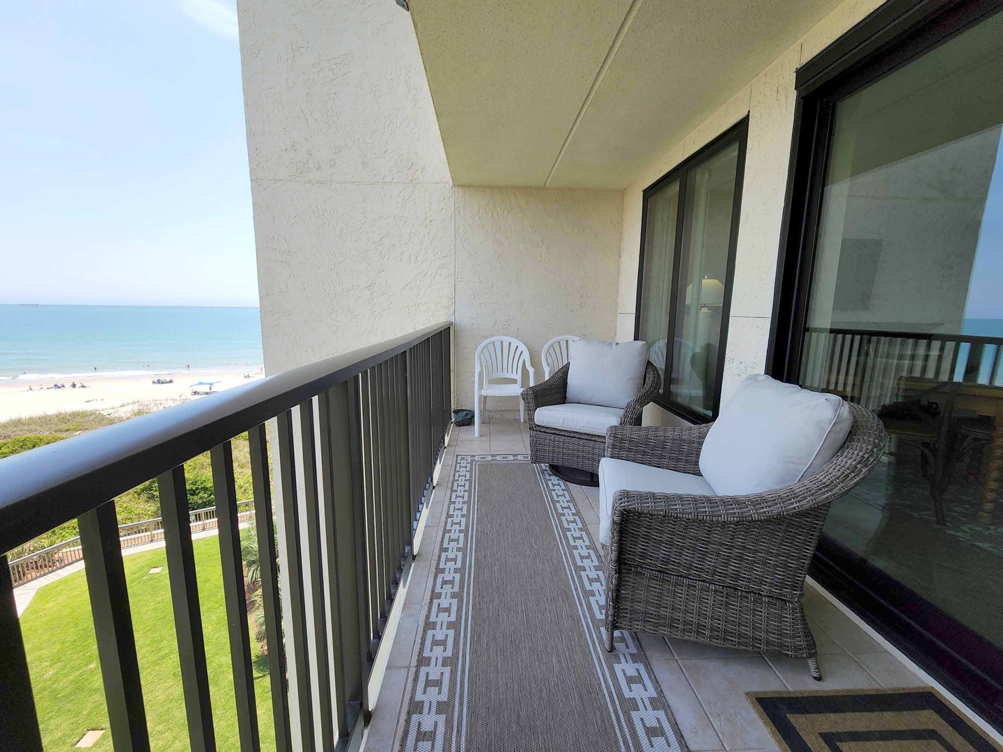 Oceanfront Covered Balcony