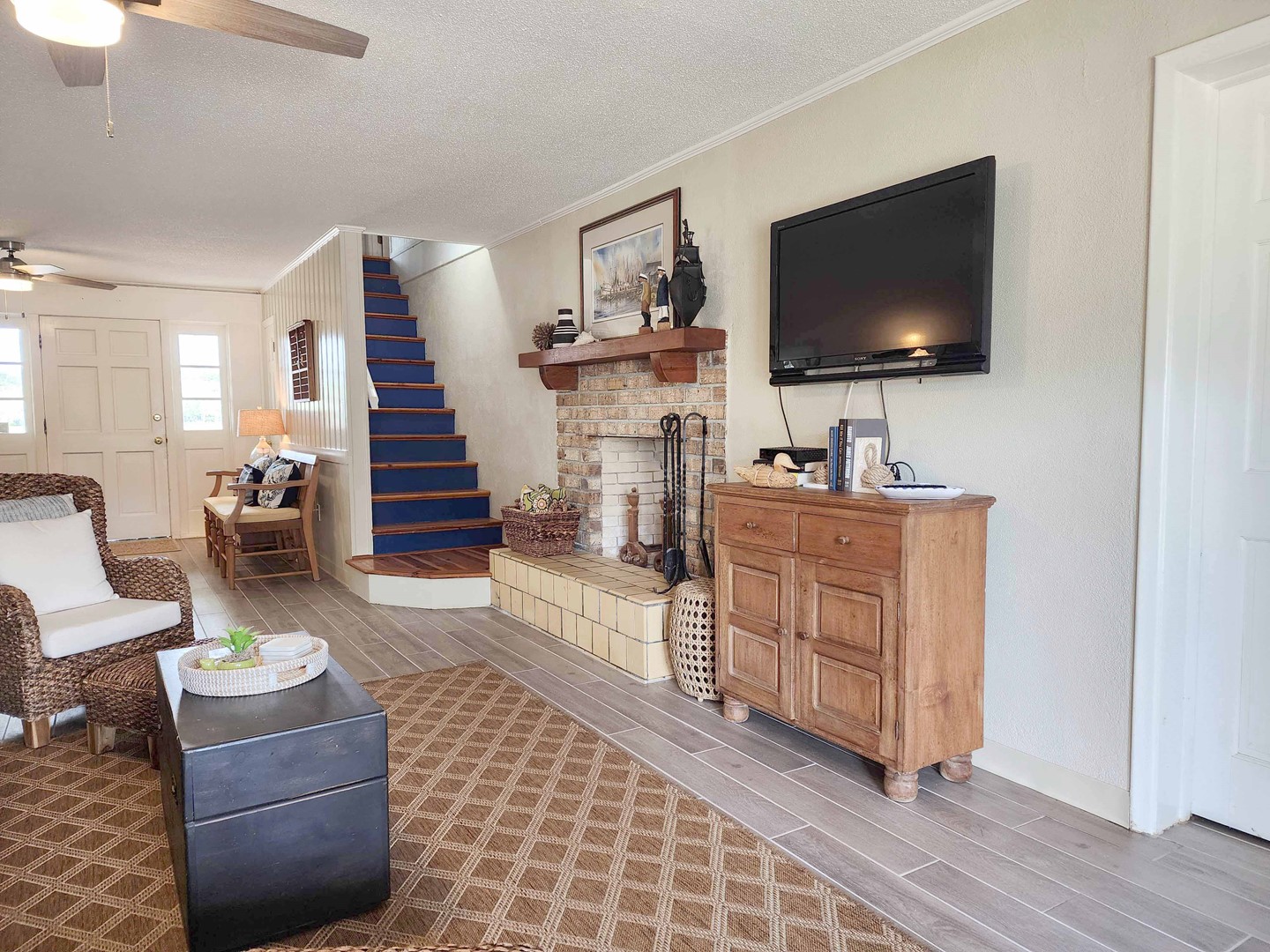 Interior Stairs to Ground Floor Den