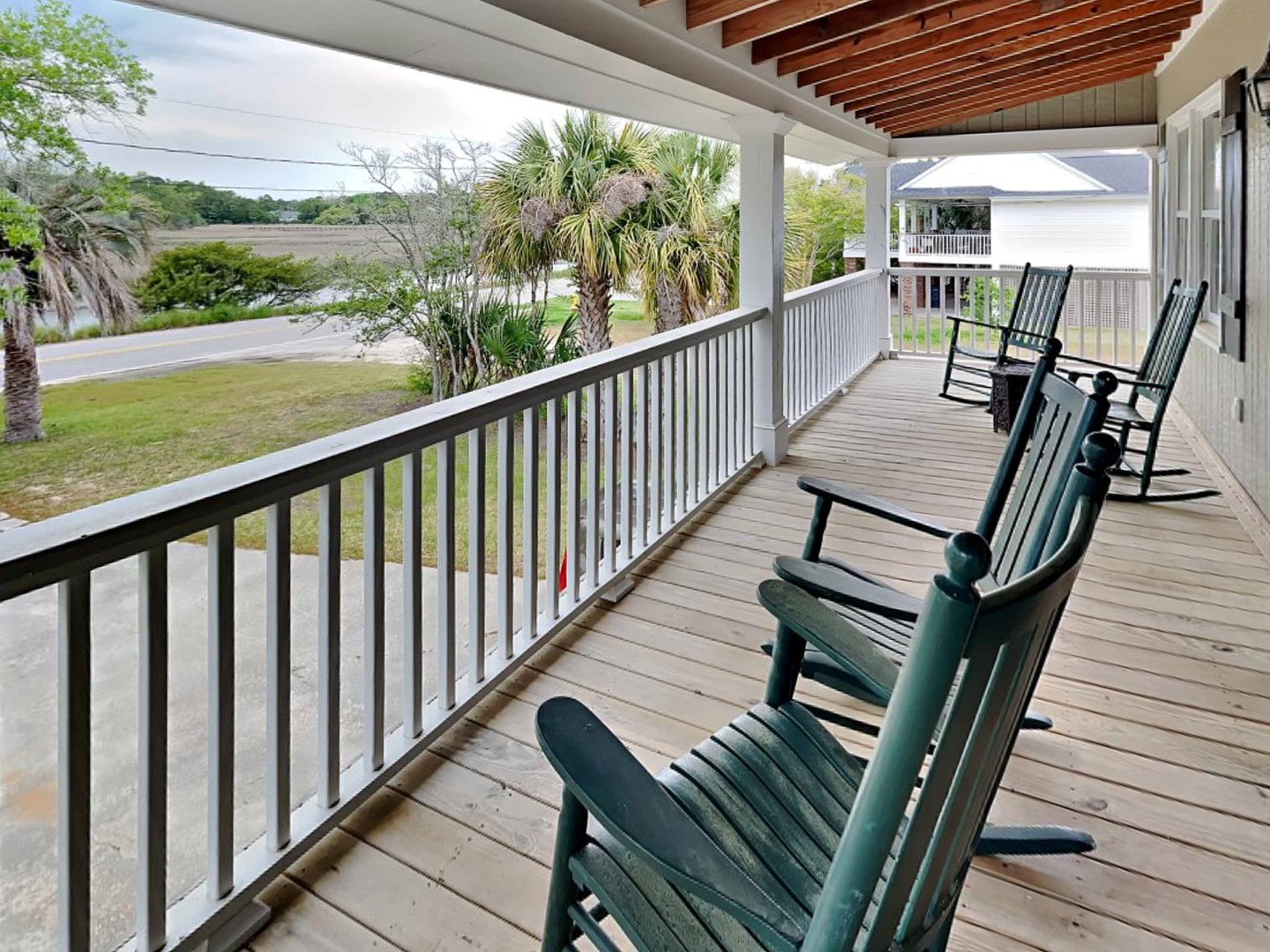 Front Porch Overlooks Creek and Marsh