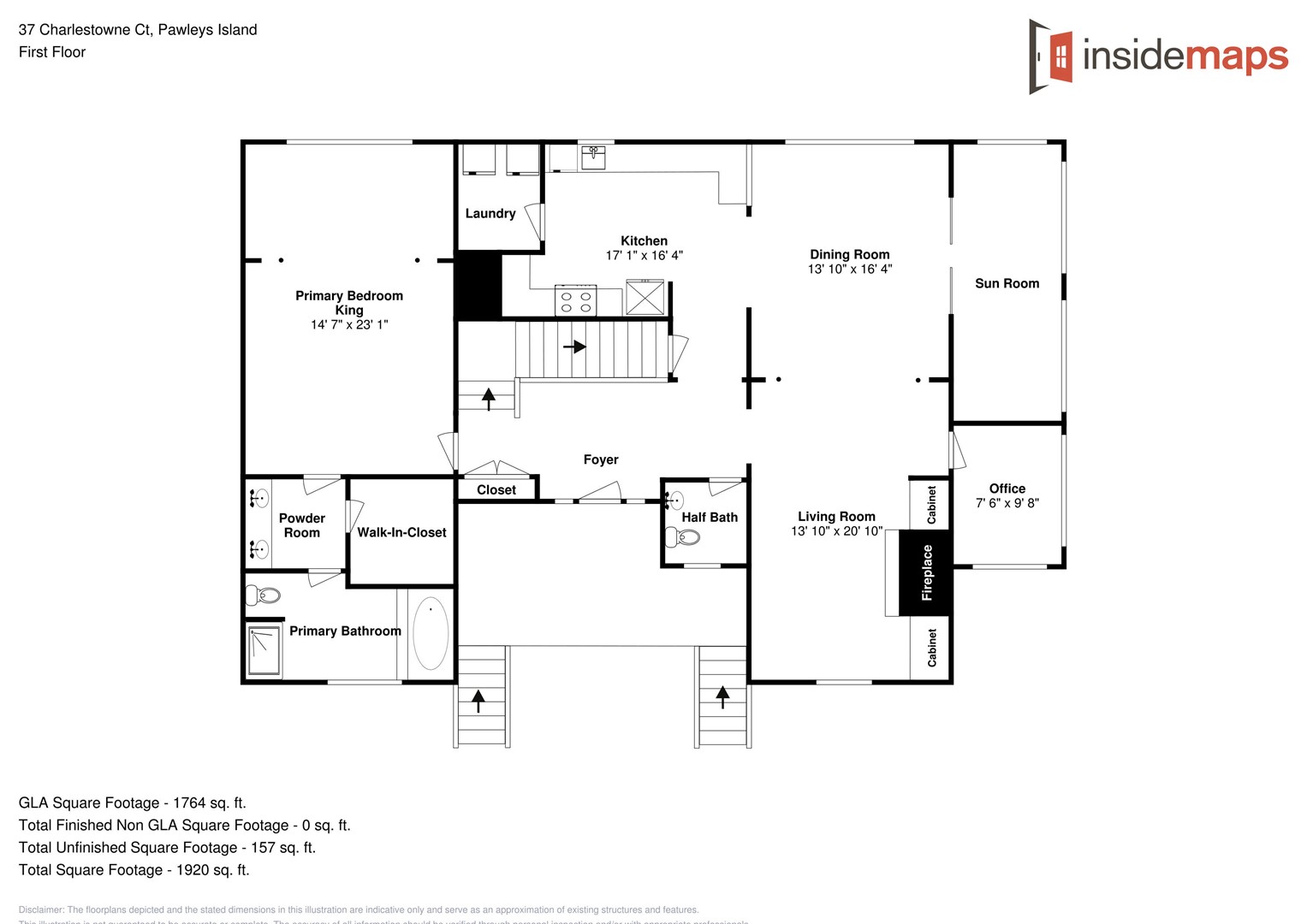 Floor Plan - 37 Charlestowne Grant 1 first floor