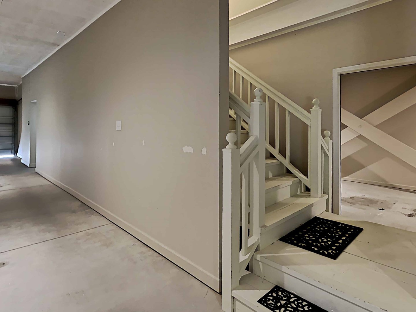 Covered Stairs in Garage