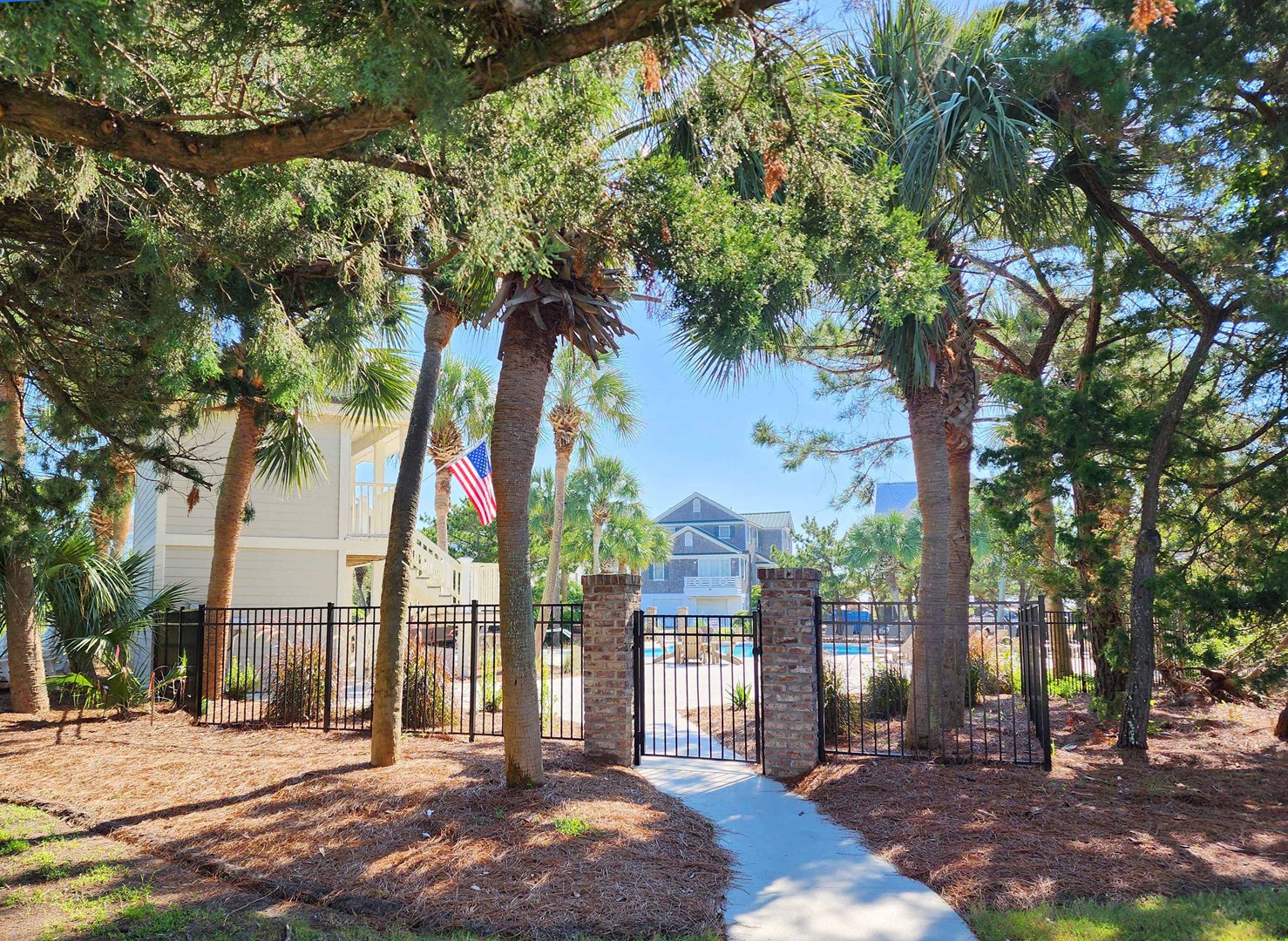 Pool Entrance Across the Street