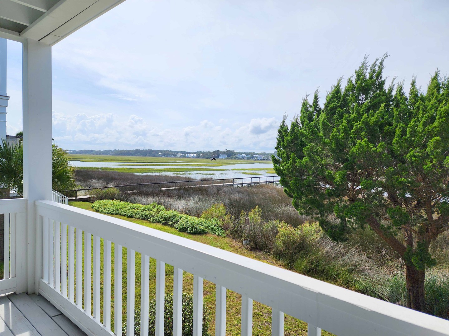 View from 1st Floor Porch Marsh Side