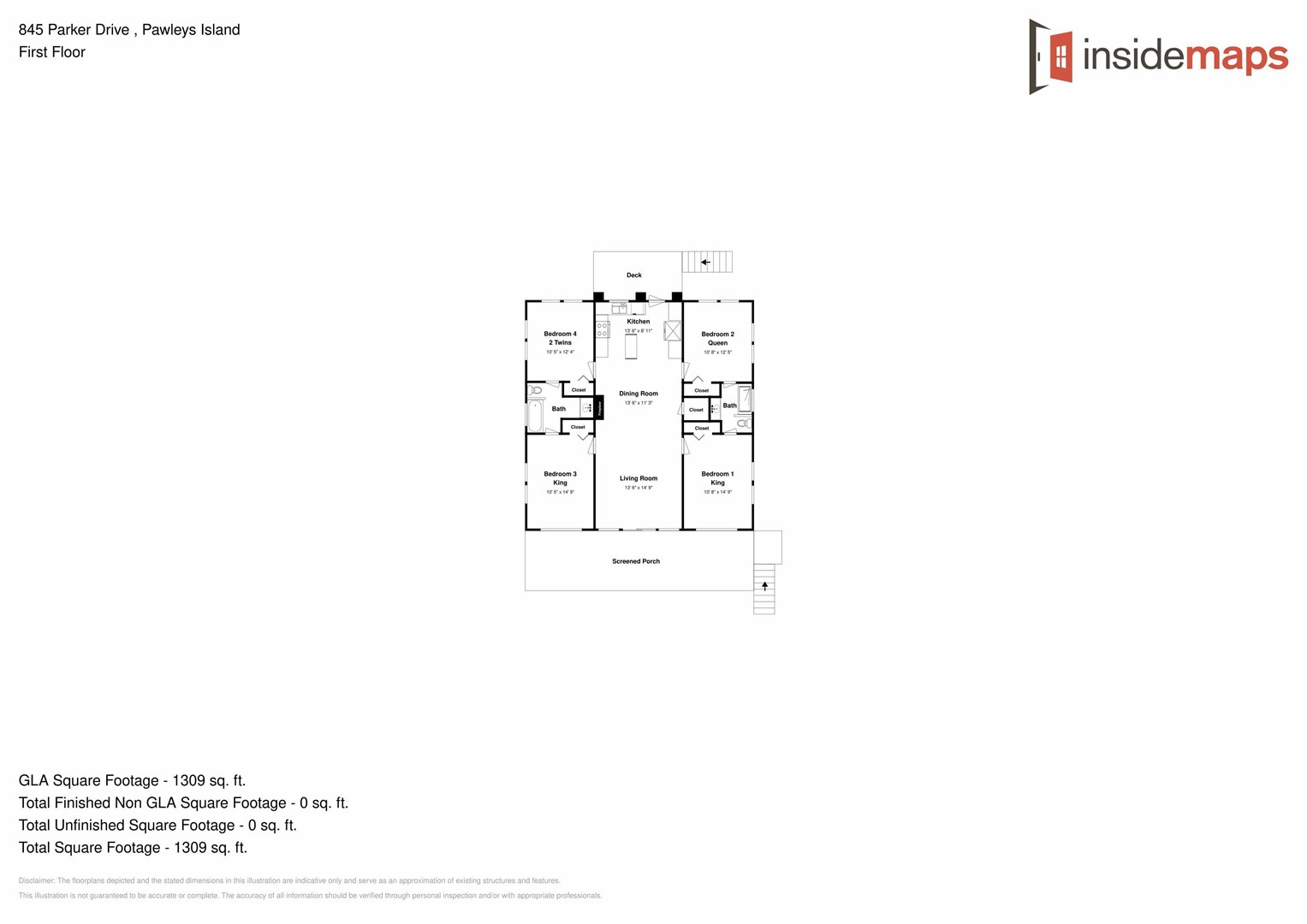 Floor Plan - Beach Haven South 1st Floor